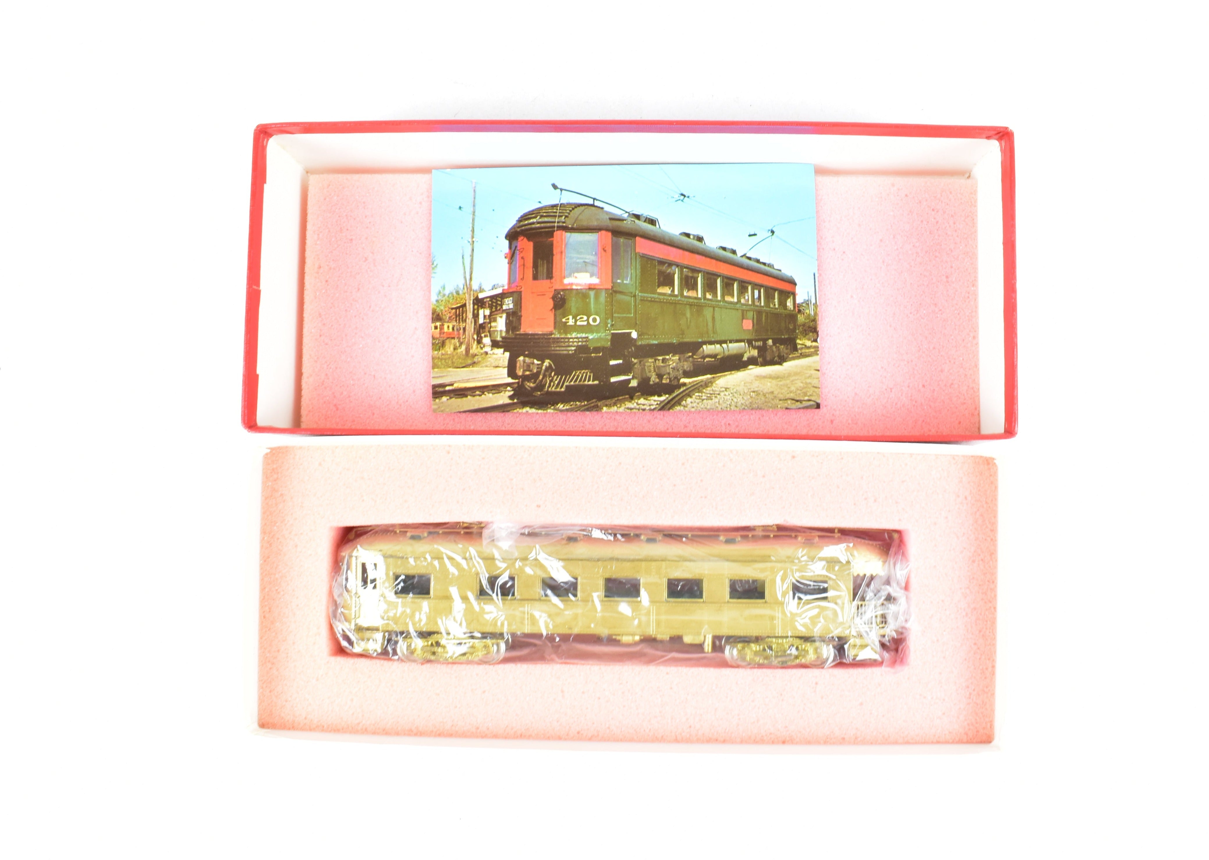 HO Scale Brass Model MTM - Midwest Trolley Museum CNS&M - North Shore Line No. 410 Parlor Observation Trailer Model for Collectors