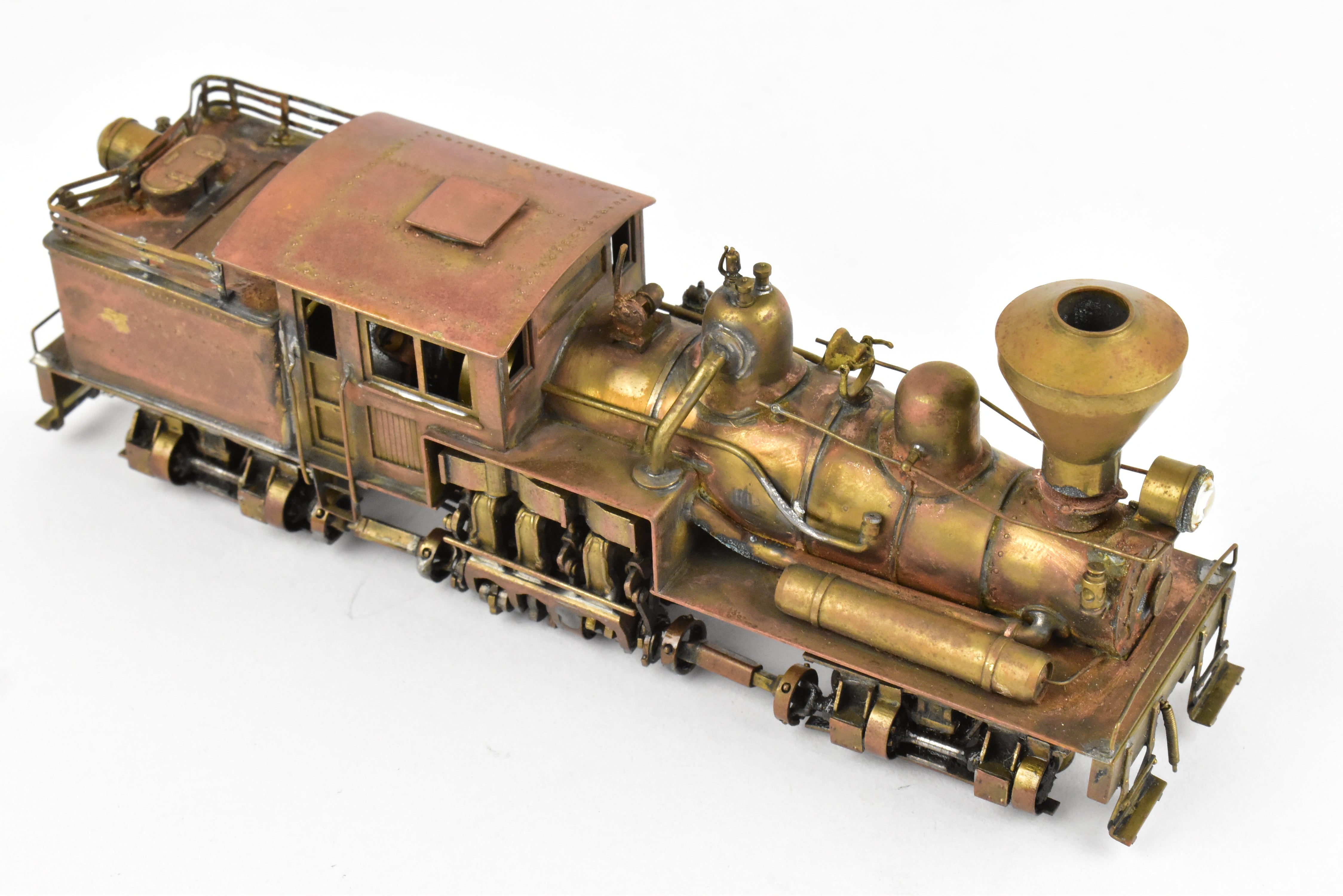 1955 HO Brass PFM - United 2-Truck Class B Shay Geared Locomotive in REBOXX