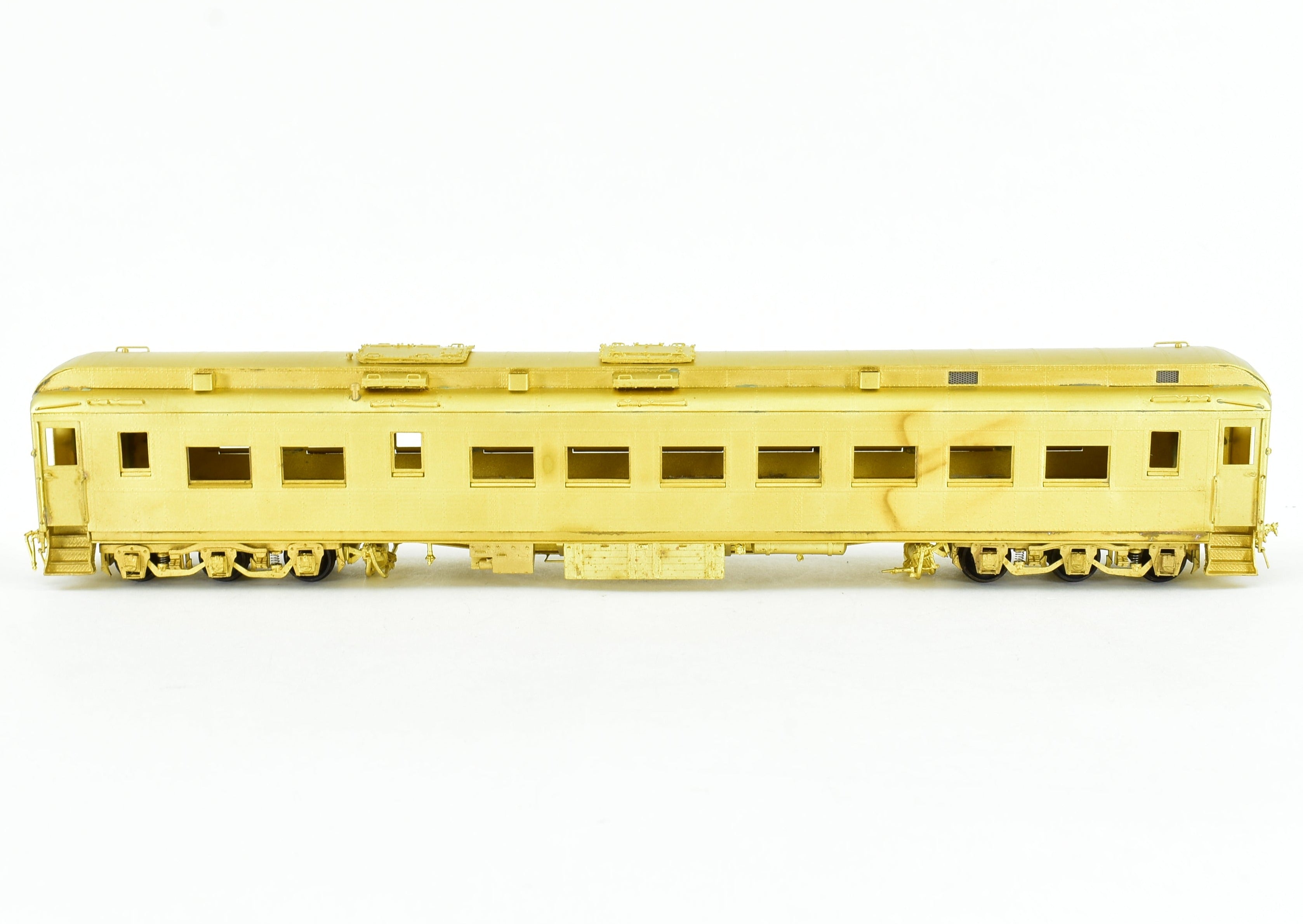 HO Scale Brass Model of ATSF - Santa Fe Heavyweight Chair Car With A/C in the 3050 - 3069 Series by Pecos River Brass