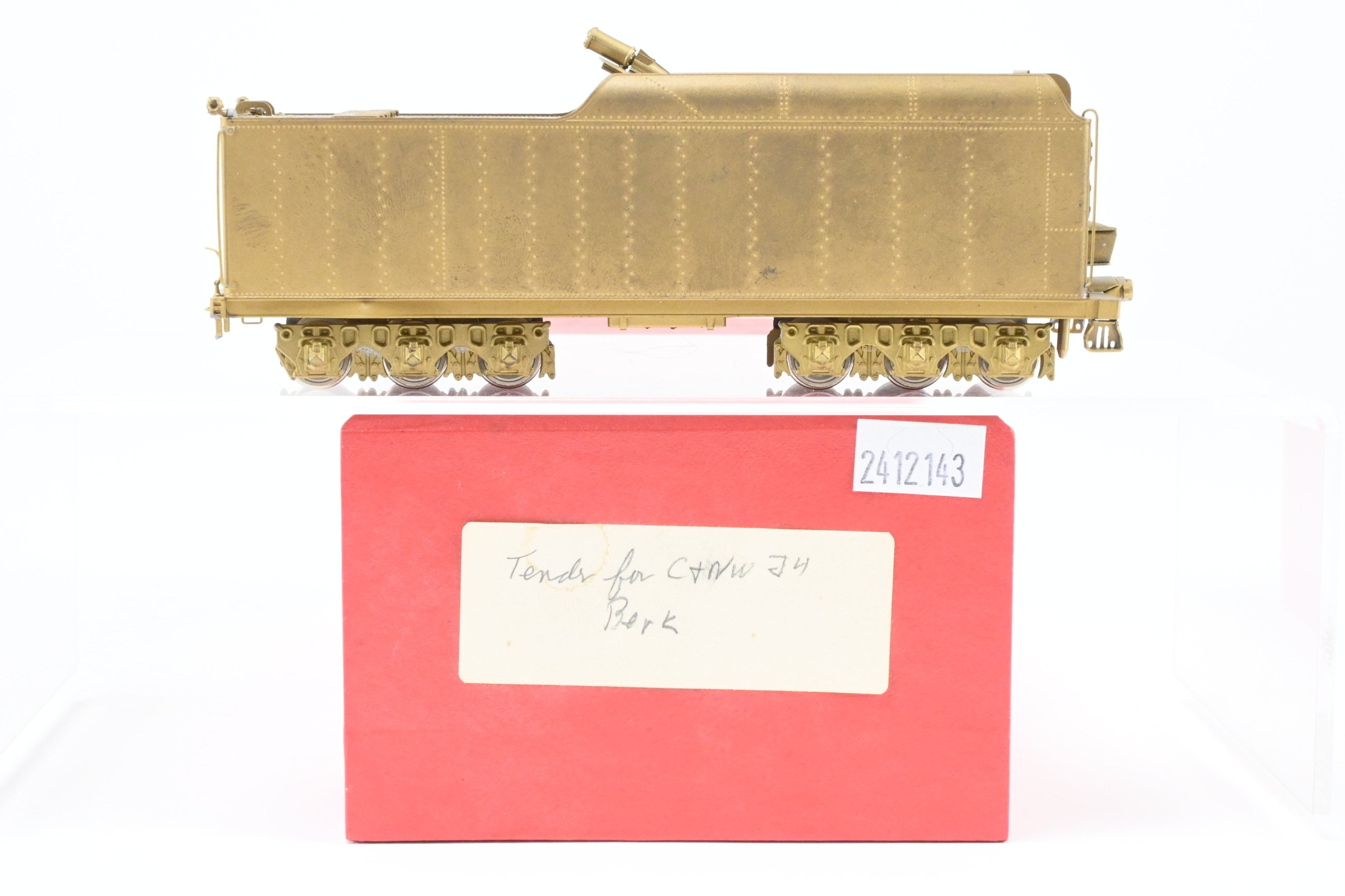 HO Brass Nickel Plate Products C&NW Chicago & North Western J-4 2-8-4 Tender Reboxx