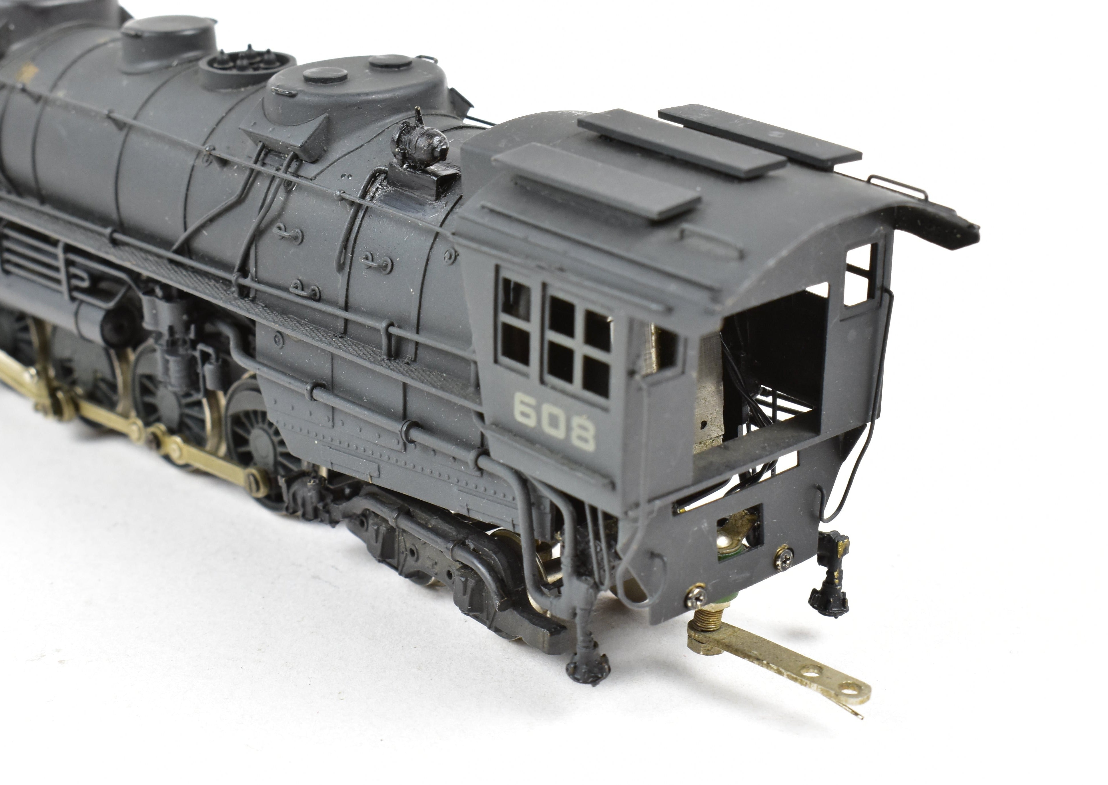 HO Scale Brass Nickel Plated Model Train - Bessemer & Lake Erie 2-10-4 FP No. 608 Reboxxed Version