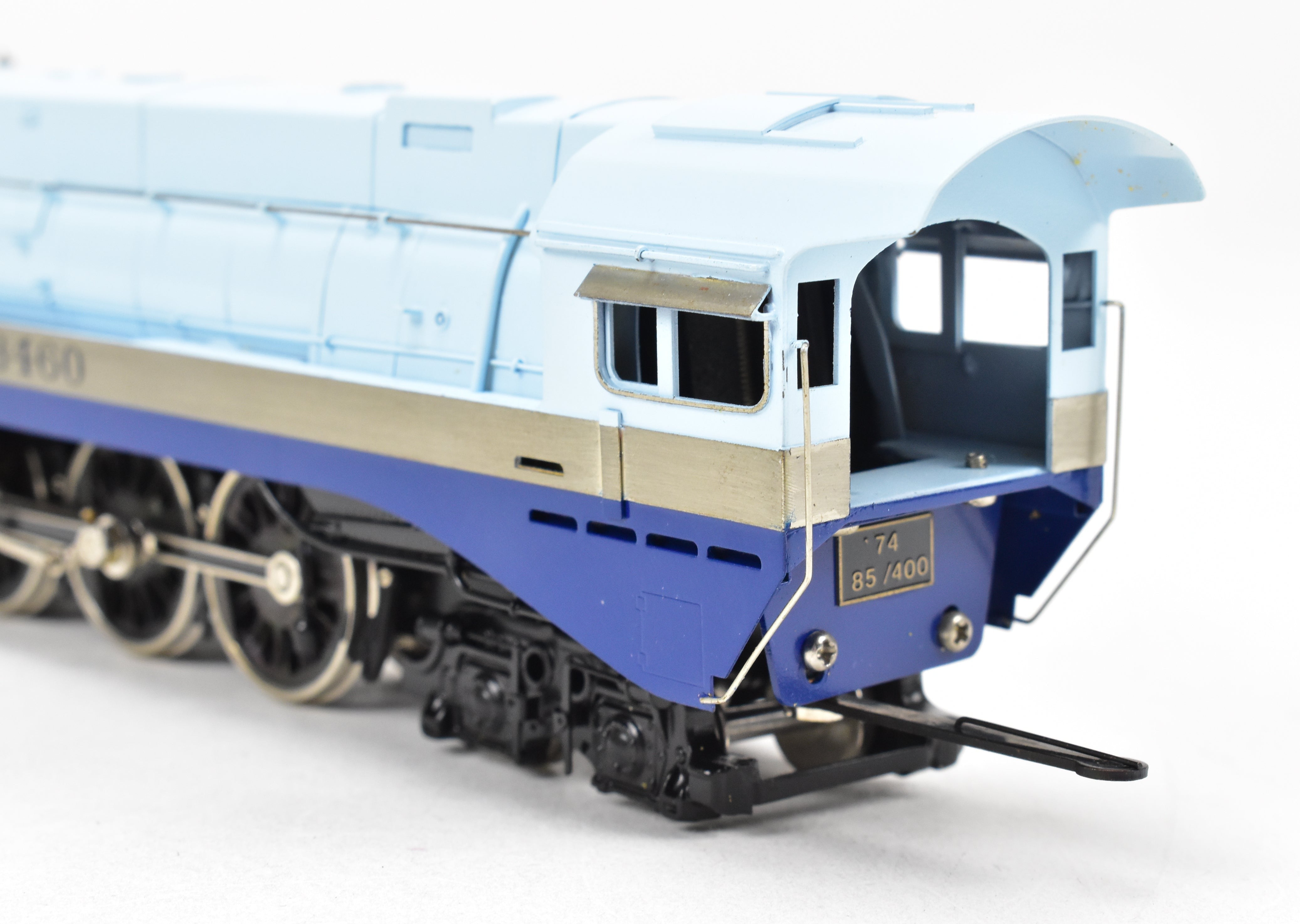 1974 HO Brass Tenshodo ATSF Santa Fe 4-6-4 No. 3460 Blue Goose Hudson Model