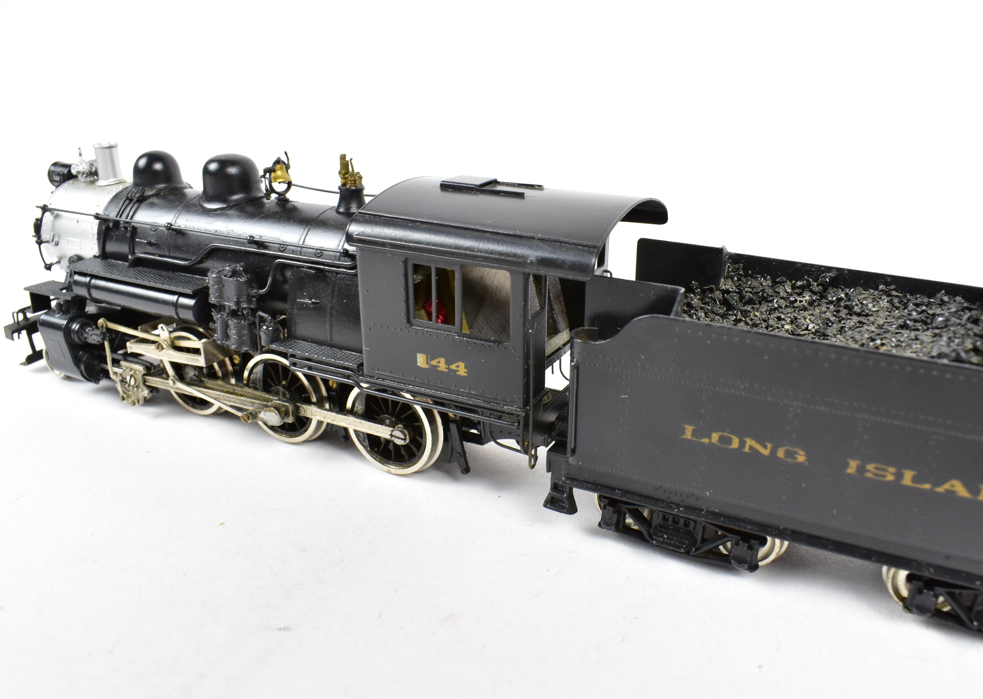 NJ Custom Brass LIRR - Long Island Railroad G - 53sd 4 - 6 - 0 Custom Painted HO Model with Shelf - Wear Box