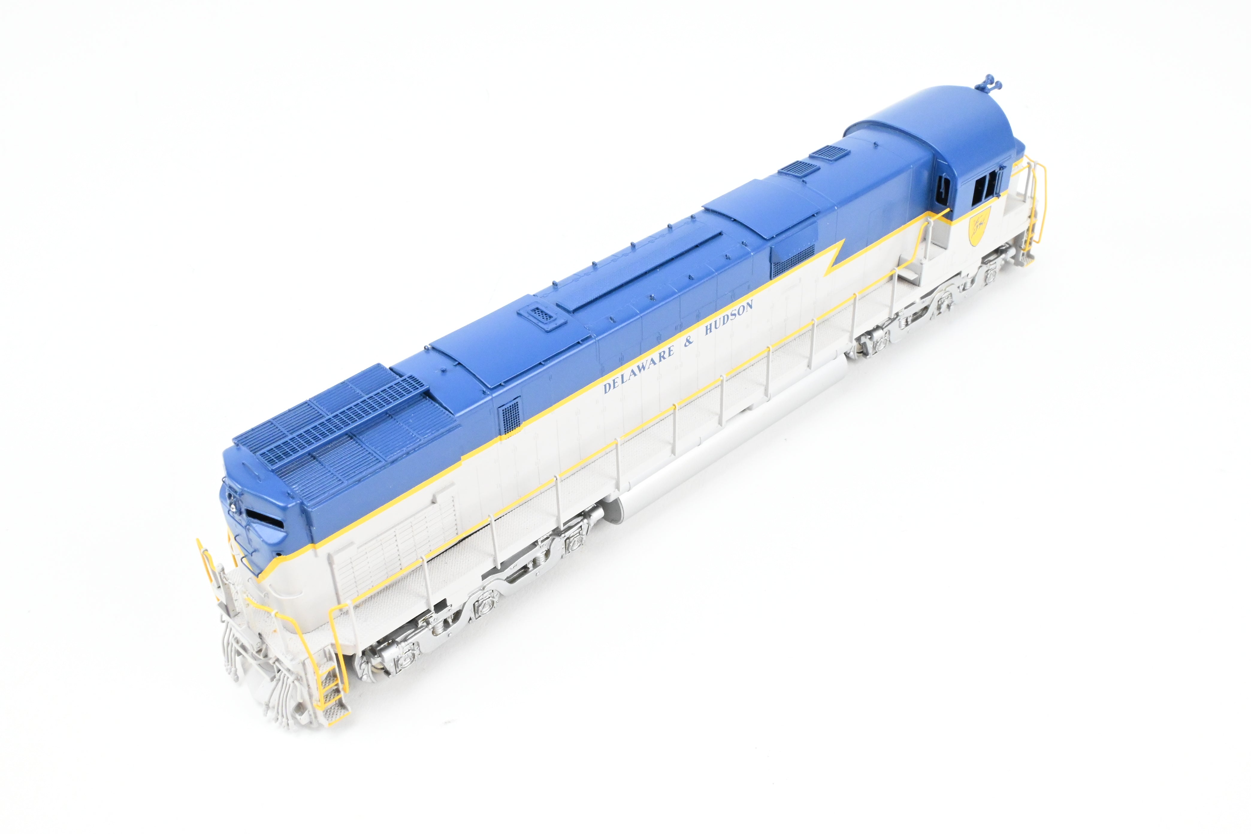 HO Scale Brass Model of Delaware and Hudson C - 628 FP Locomotive in Blue/Grey Scheme by HO Brass Oriental Limited and Challenger Imports