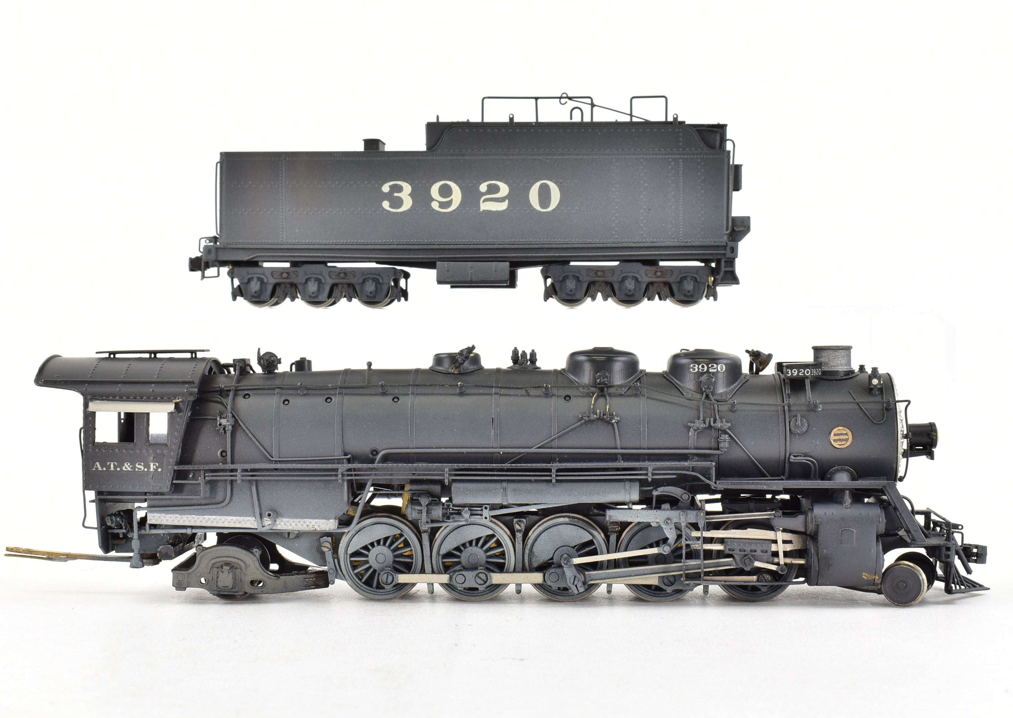 HO Scale Brass PFM ATSF Santa Fe 2-10-2 3800 Class Custom Painted Locomotive No. 3920