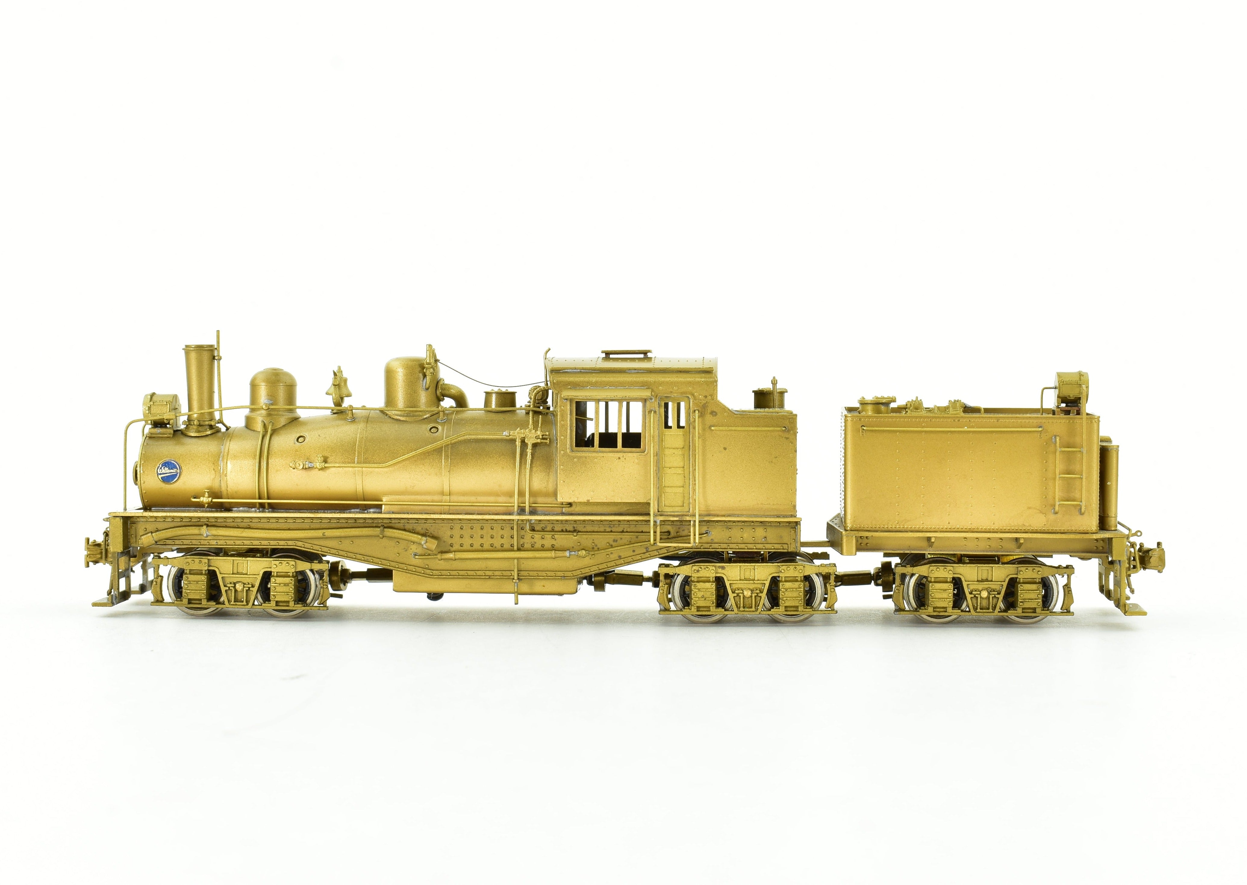 High - Quality HO Scale Brass PFM - United Geared Locomotive Model of the 3 - Truck Willamette Coos Bay Lumber Co.