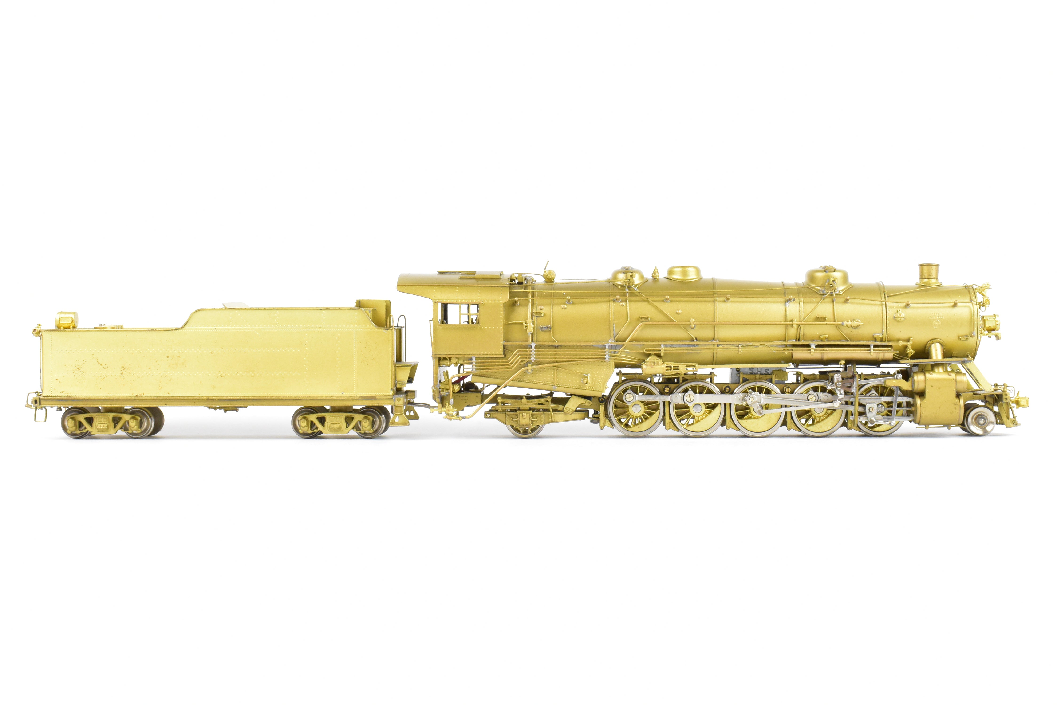 High - Quality HO Scale Brass Key Imports Model of United States Railway Administration (USRA) Various Roads Heavy 2 - 10 - 2 Steam Locomotive