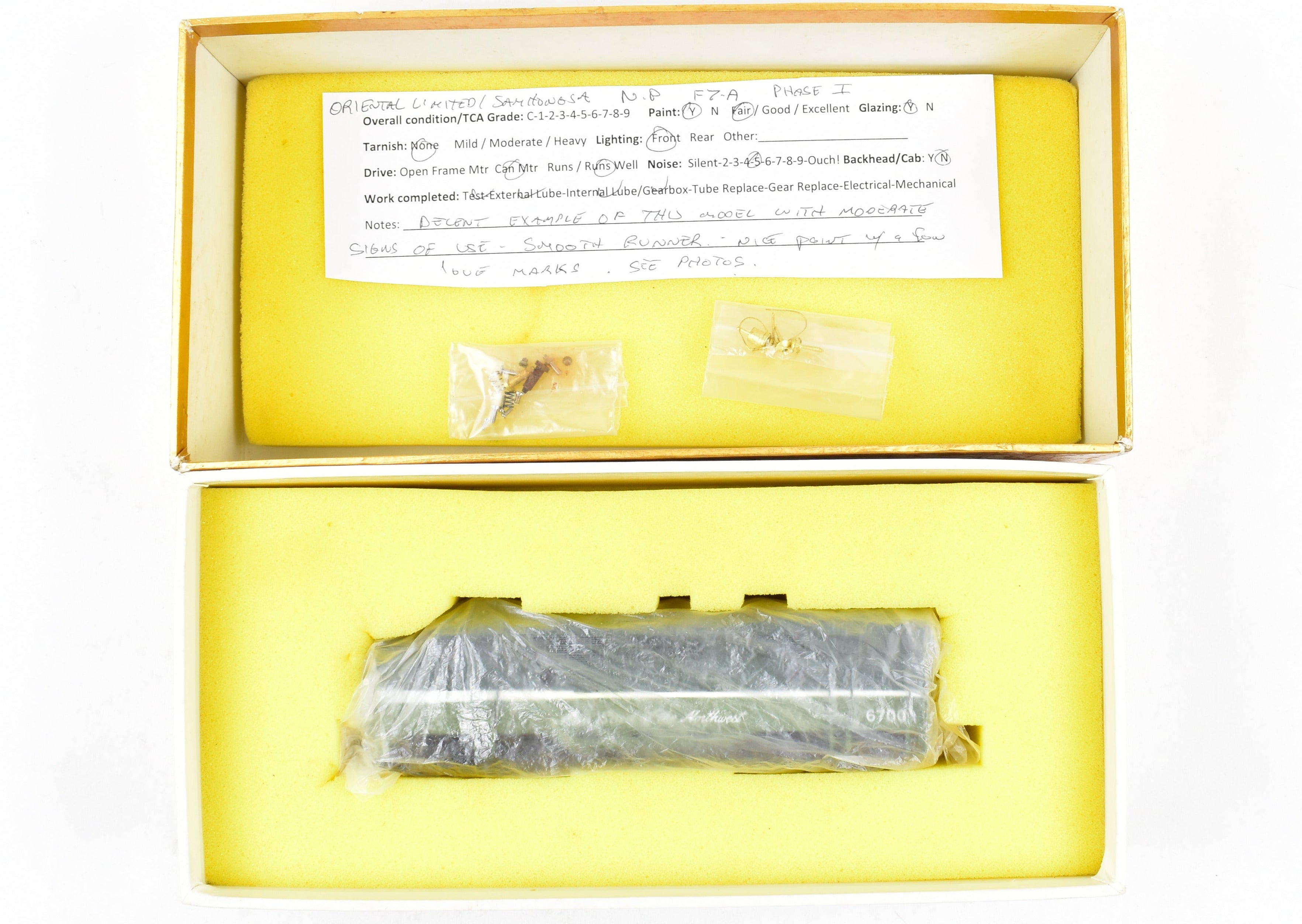 HO Scale Brass Model Train - Oriental Limited Northern Pacific EMD F7A Phase I CP No. 6700A