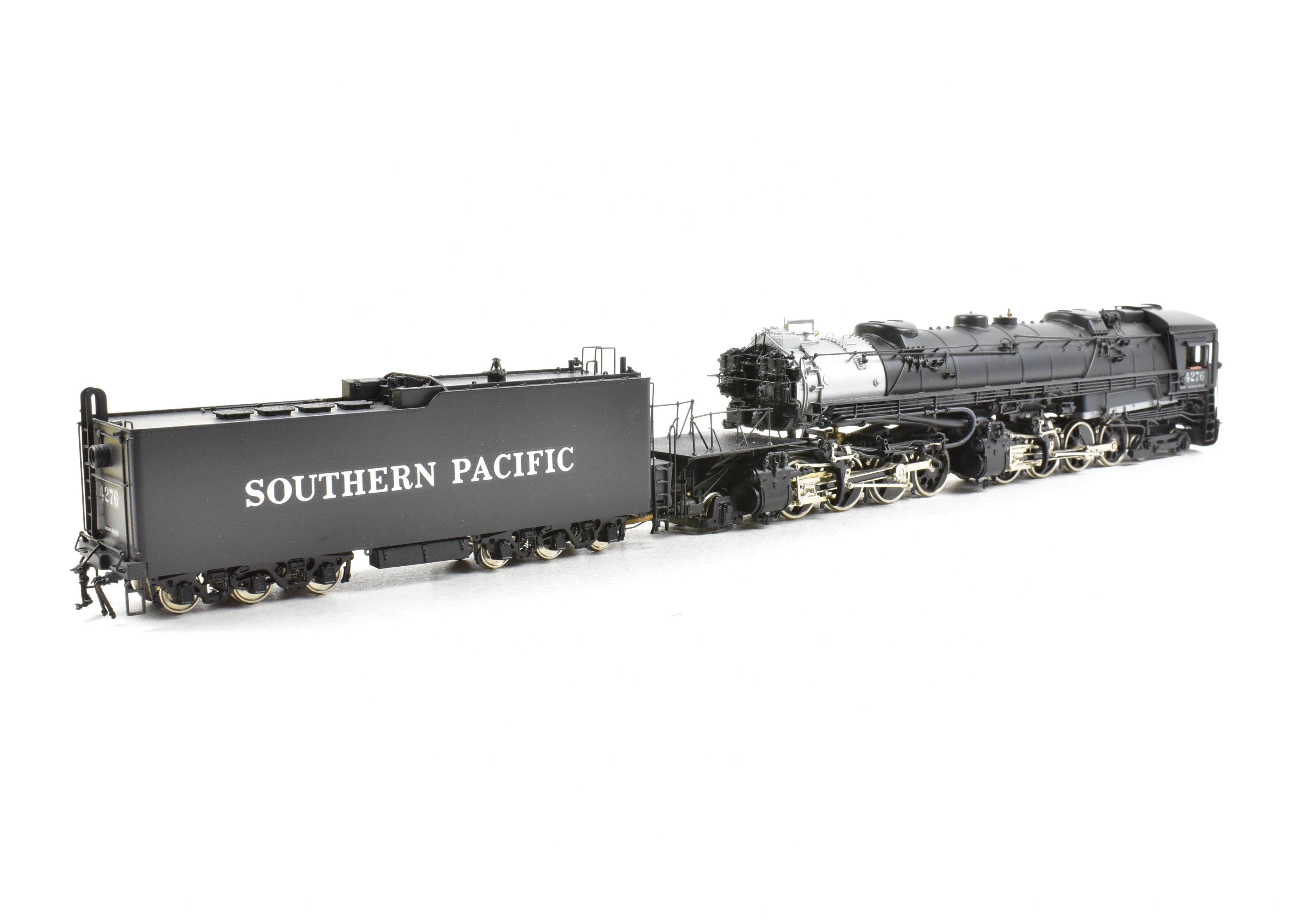HO Scale Brass Model Train - PFM Tenshodo Southern Pacific AC - 12 4 - 8 - 8 - 2 Cab Forward Factory - Painted Locomotive, Crown Model, No. 4276, 1983 Run