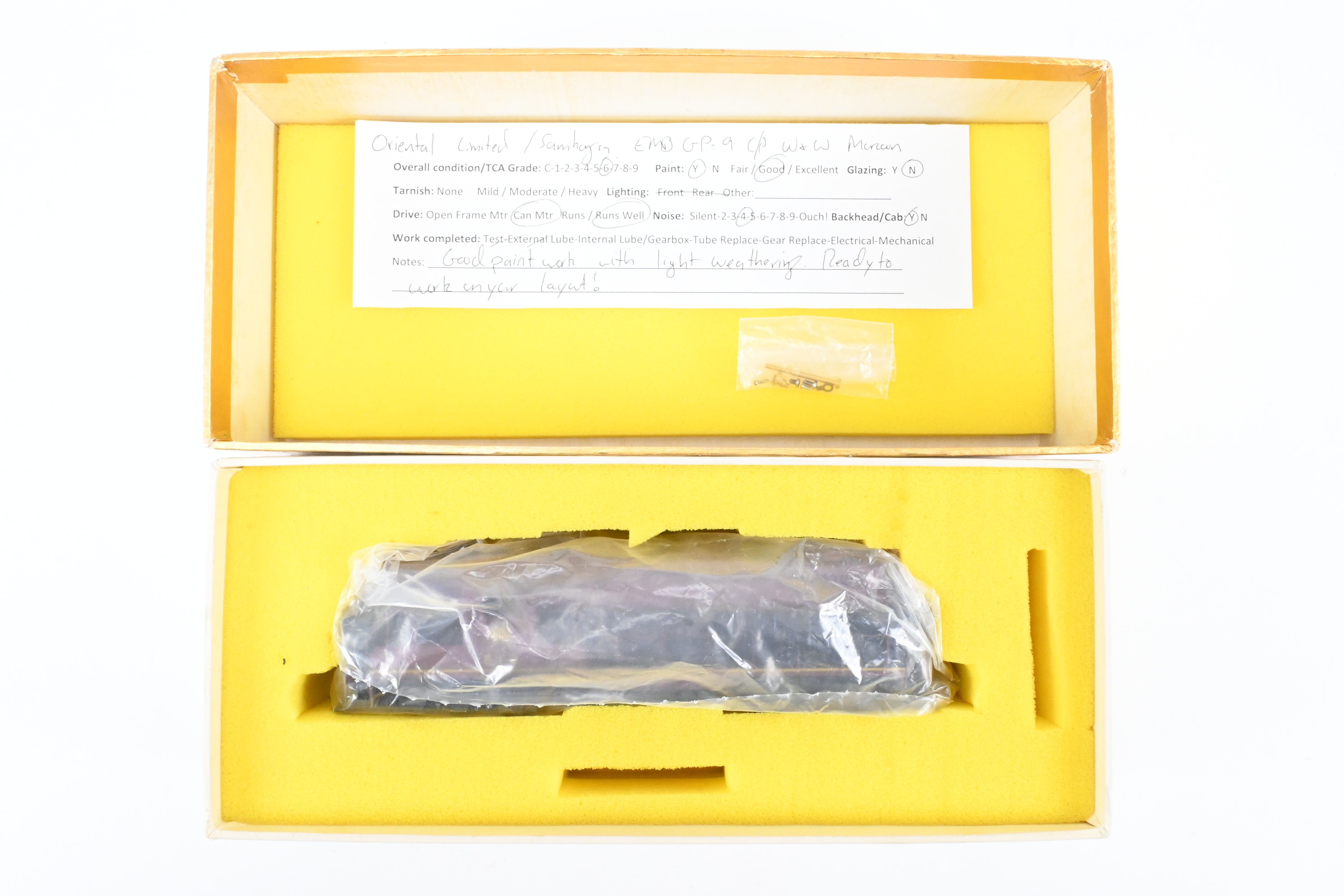 HO Scale Brass N&W Norfolk & Western EMD GP9 1750 HP Late Version with 48 Fans & Brakes