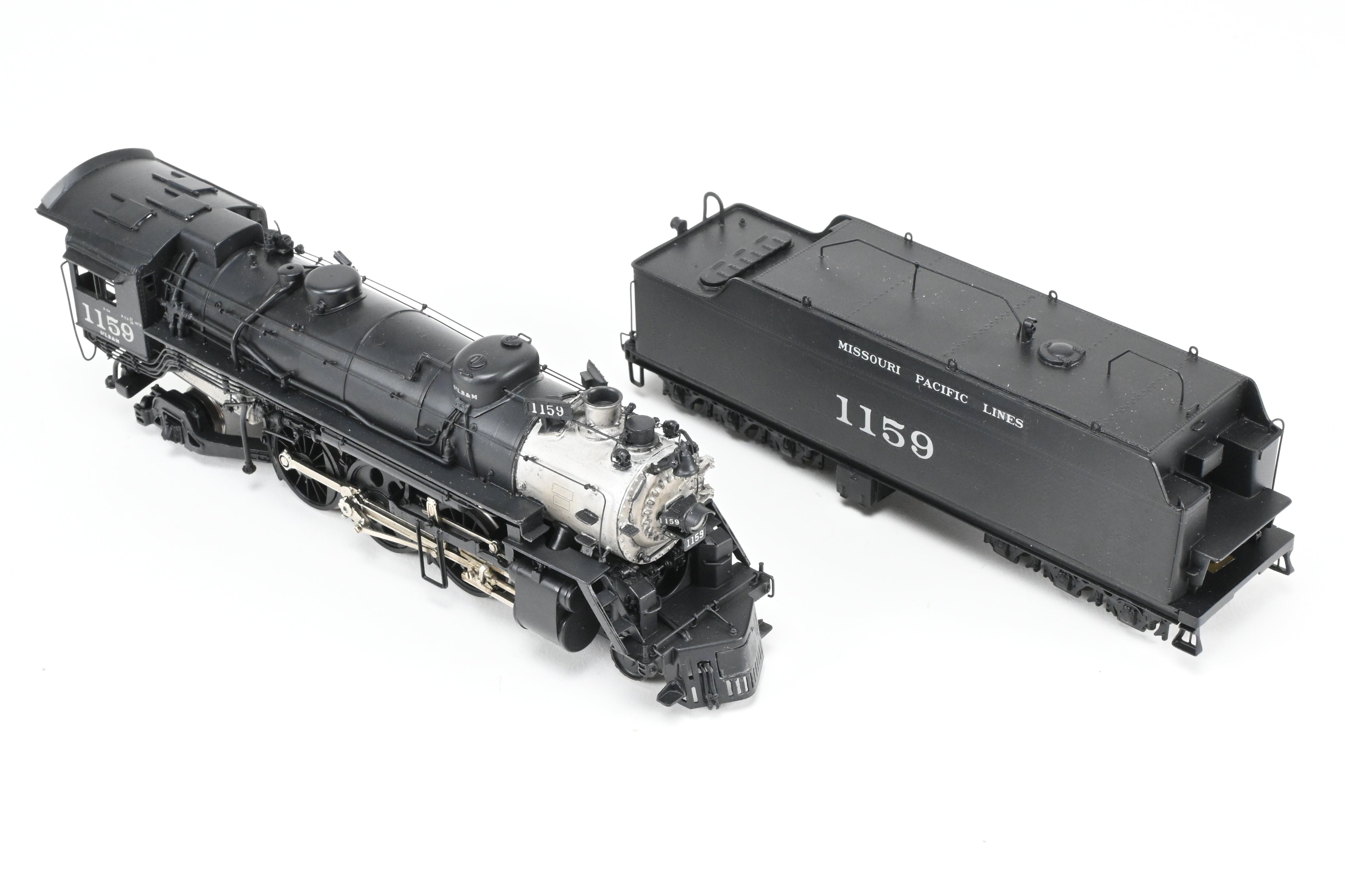 HO Scale Brass PFM Model Train - Samhongsa MP - Missouri Pacific 4-6-2 P-73 Steam Locomotive Custom Painted by Joe G. Collias with Road Number 1159