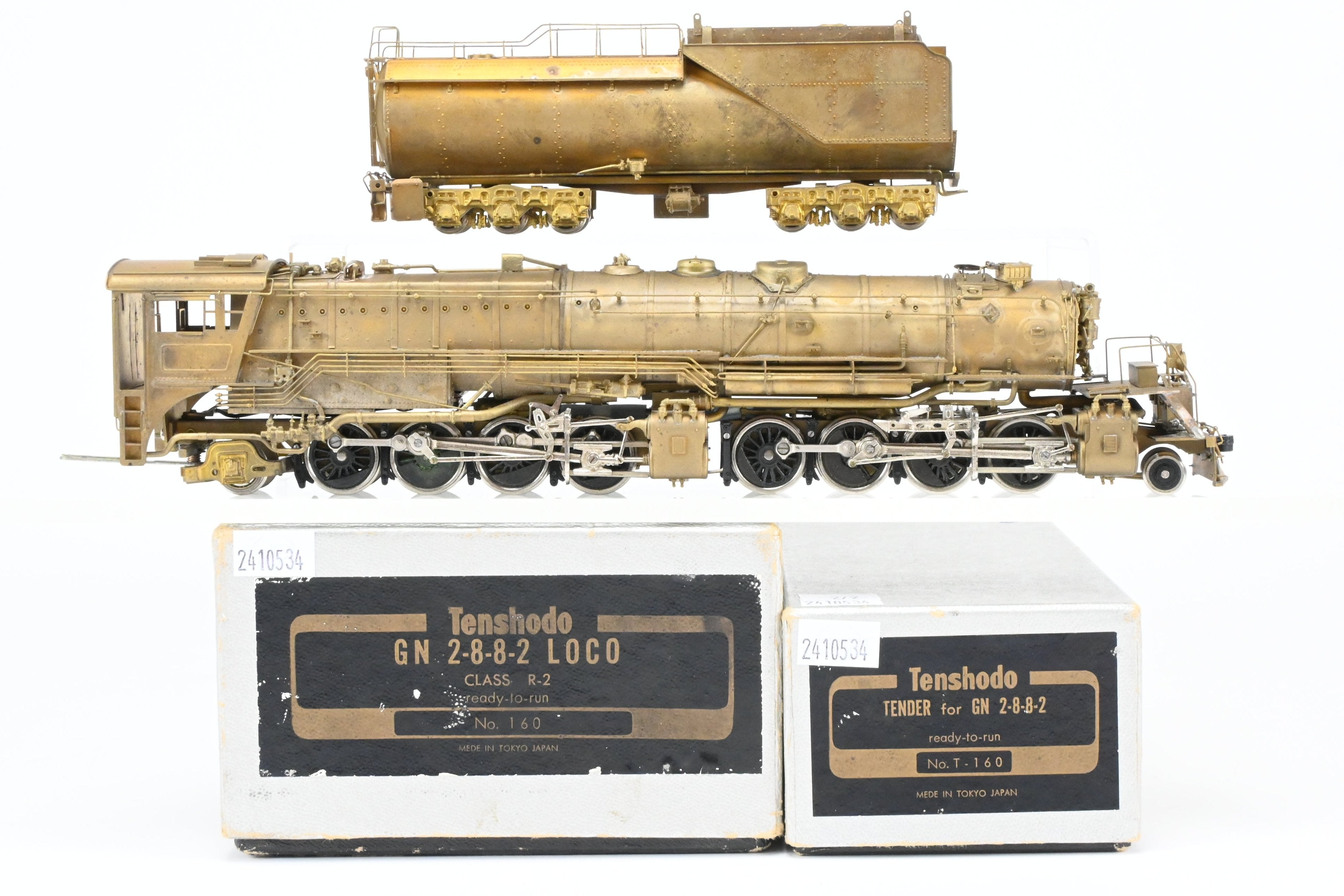 1966 HO Brass PFM - Tenshodo Great Northern 2-8-8-2 Class R-2 Model
