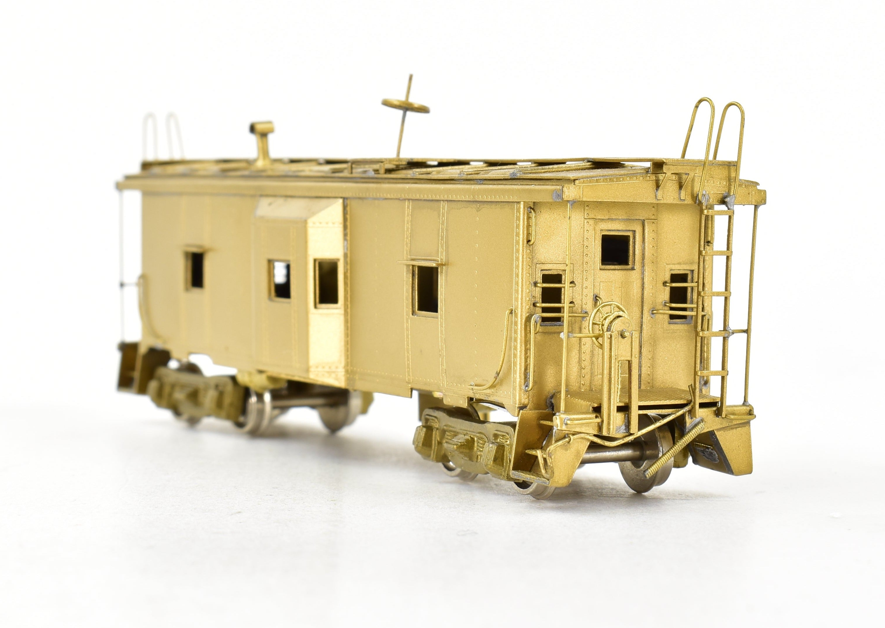 NJ Custom Brass Erie Railroad C-300 Bay Window Caboose, 1980 Korea Build