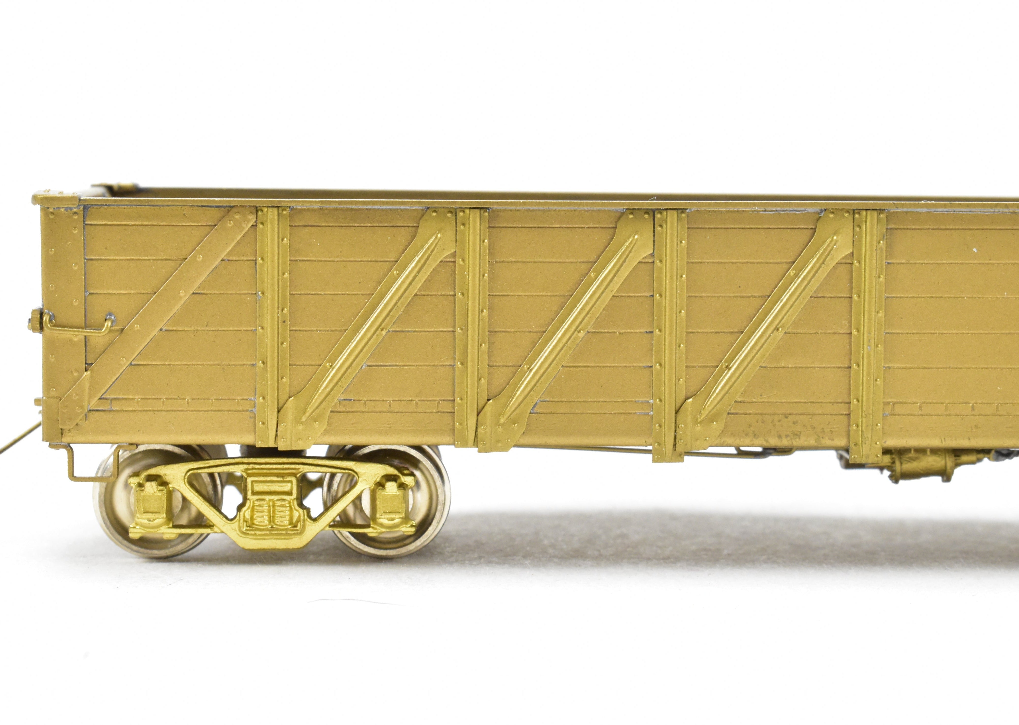HO Brass Oriental Limited - USRA 40' Composite Drop - Bottom Unpainted Gondola
