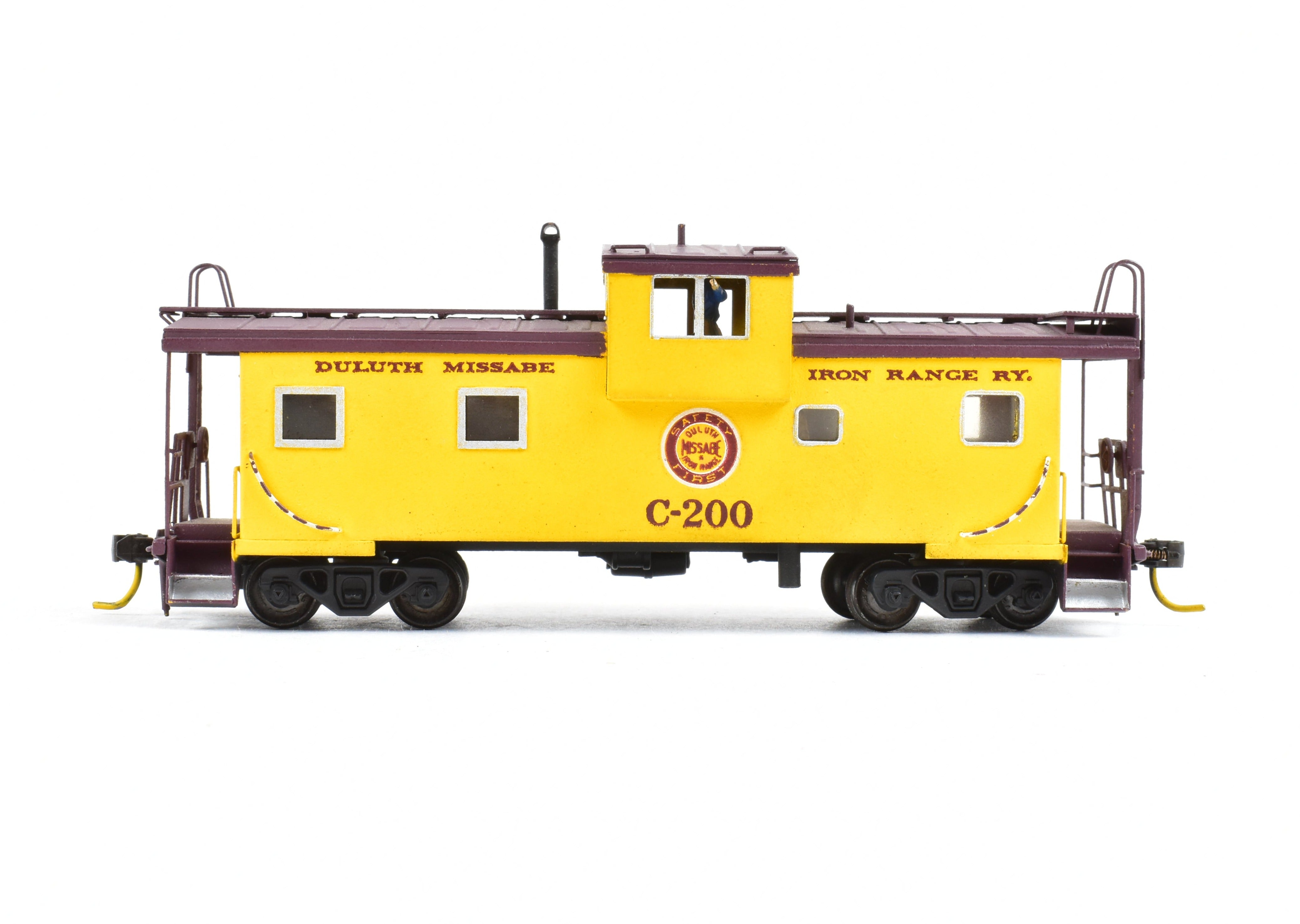 HO Scale Brass DM&IR Wide Vision Caboose by LMB Models, No Original Box