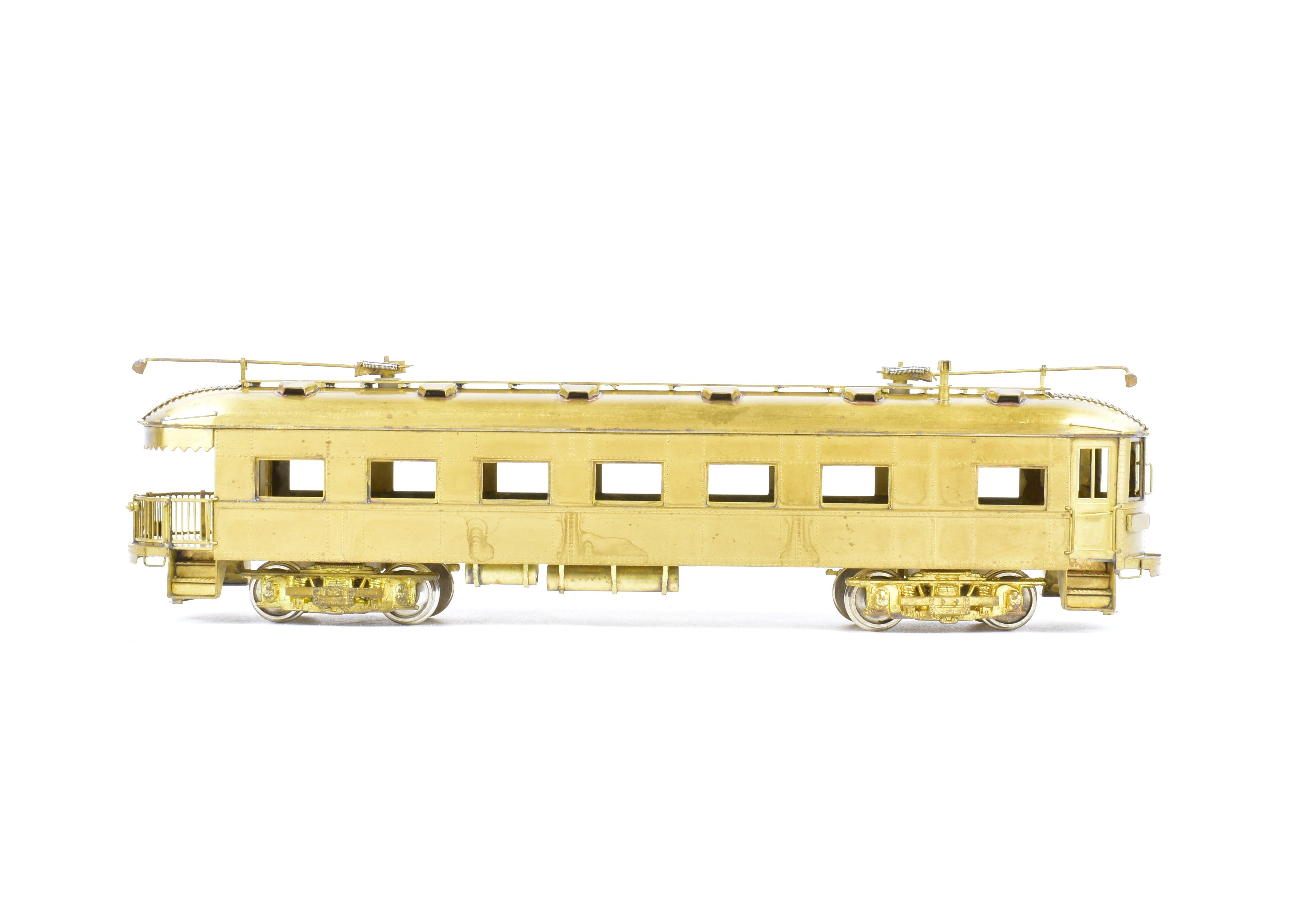 HO Scale Brass Model MTM - Midwest Trolley Museum CNS&M - North Shore Line No. 410 Parlor Observation Trailer Model for Collectors