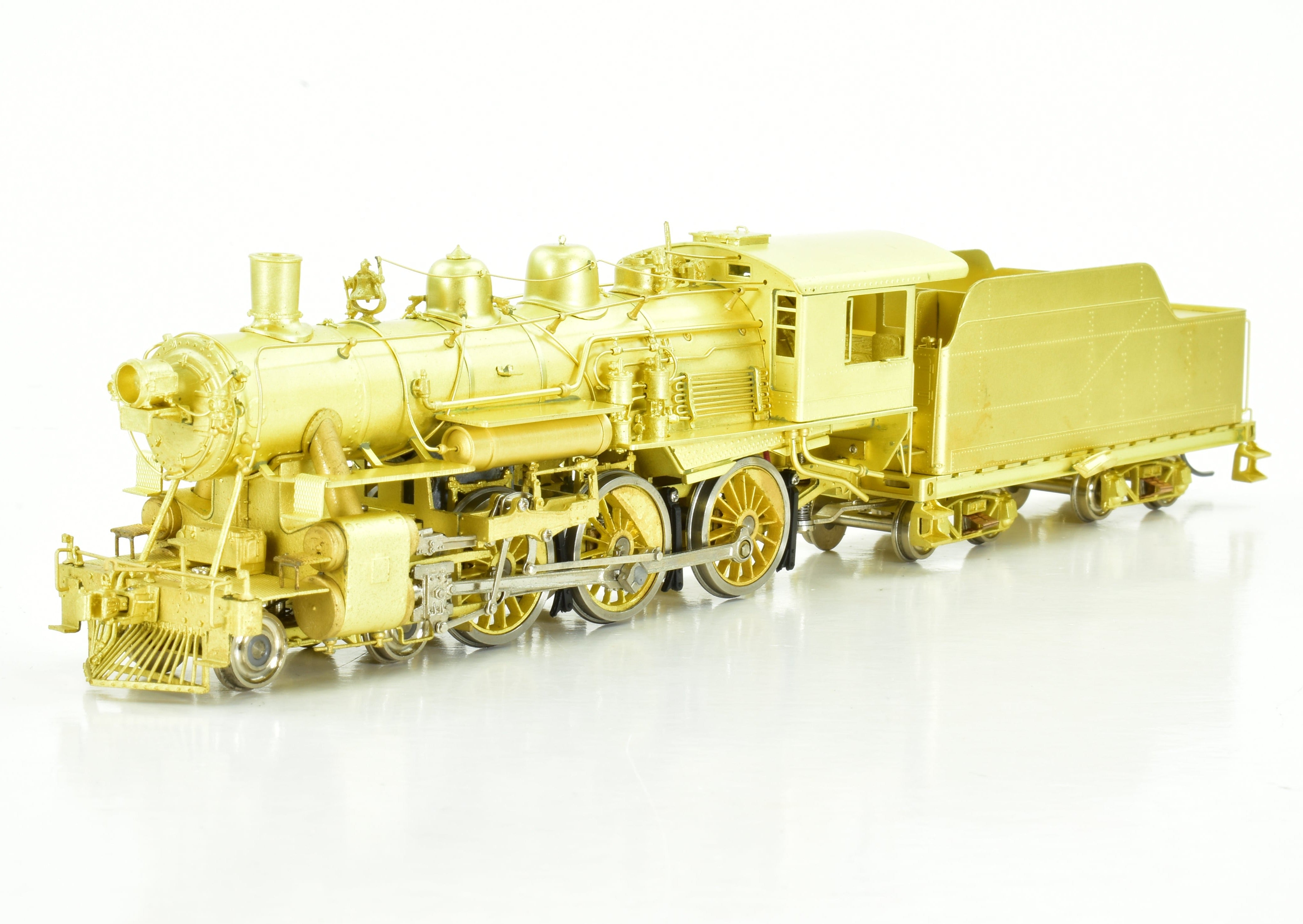 HO Scale Brass Nickel - Plated Steam Locomotive Model: New York Ontario & Western Class E 4 - 6 - 0 by Nickel Plate Products