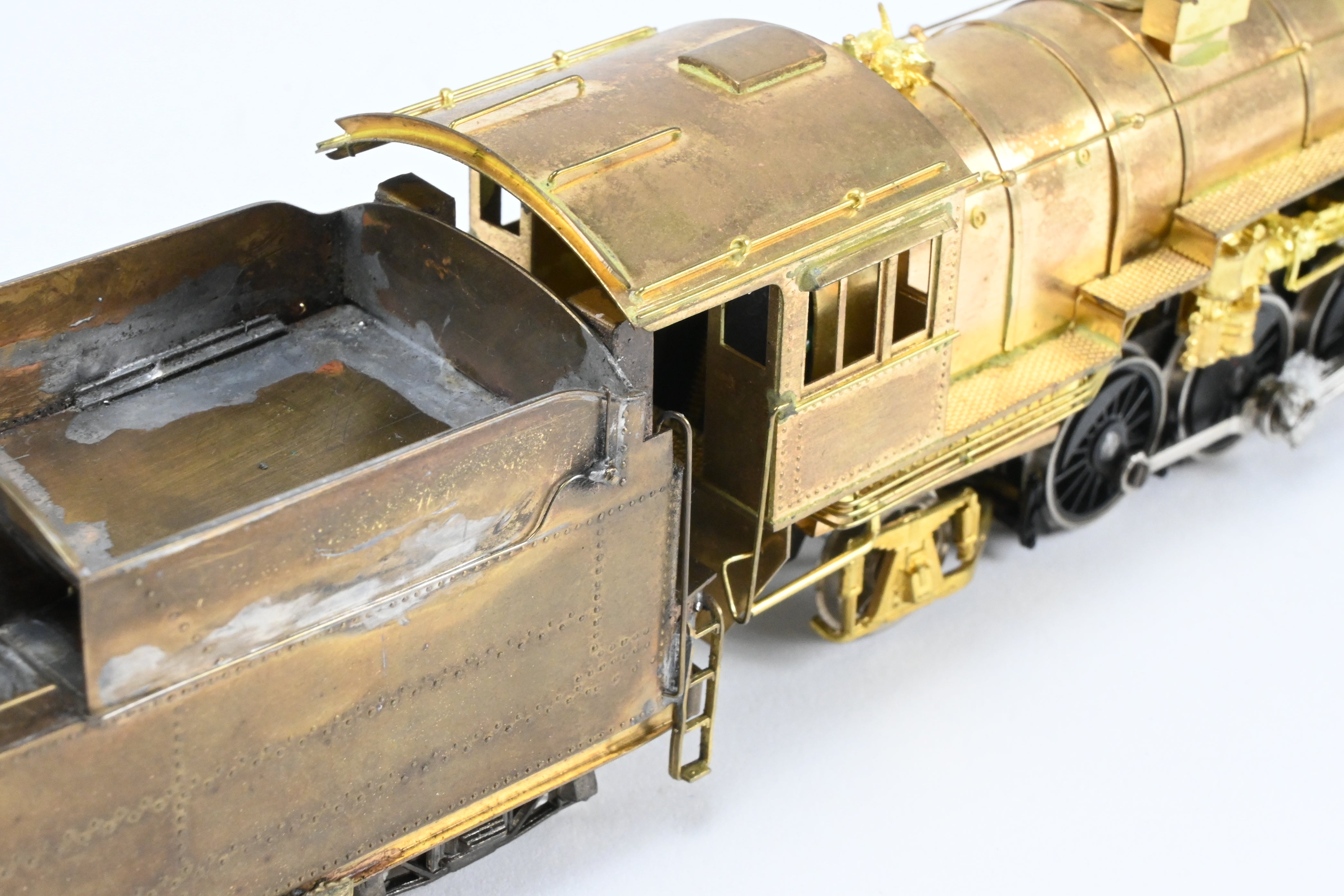 HO Scale Brass LMB Models CB&Q - Burlington Route 2-8-2 O-1A Mikado Steam Locomotive with Custom Tender Crafted by Joe G Collias