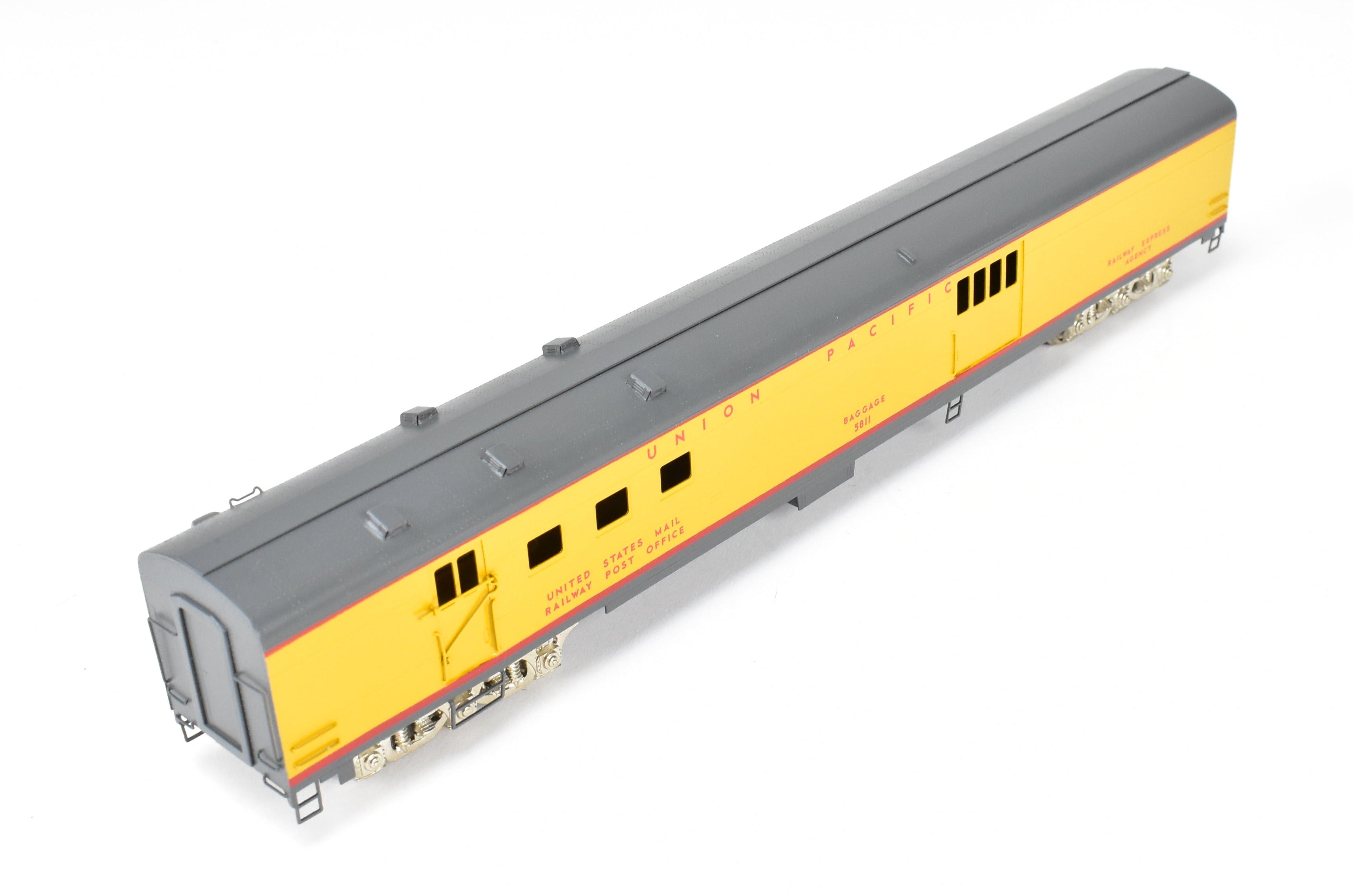 High - Quality HO Scale Brass Baggage RPO CP Model of Union Pacific ACF 1949 #5811 by S. Soho & Co.
