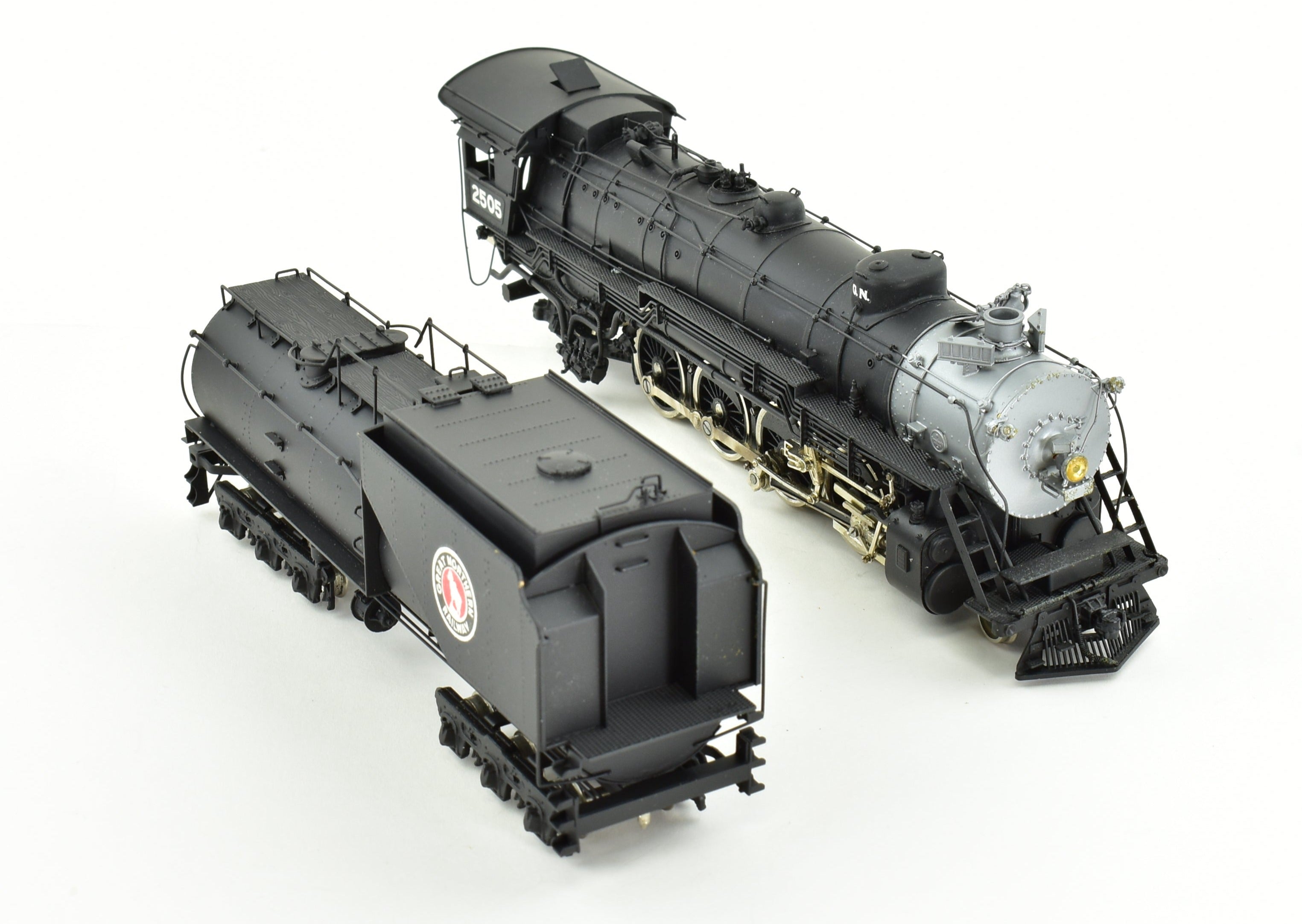 HO Scale Brass PFM - Tenshodo Great Northern 4-8-2 Class P-2 Factory Painted Can Motor Locomotive