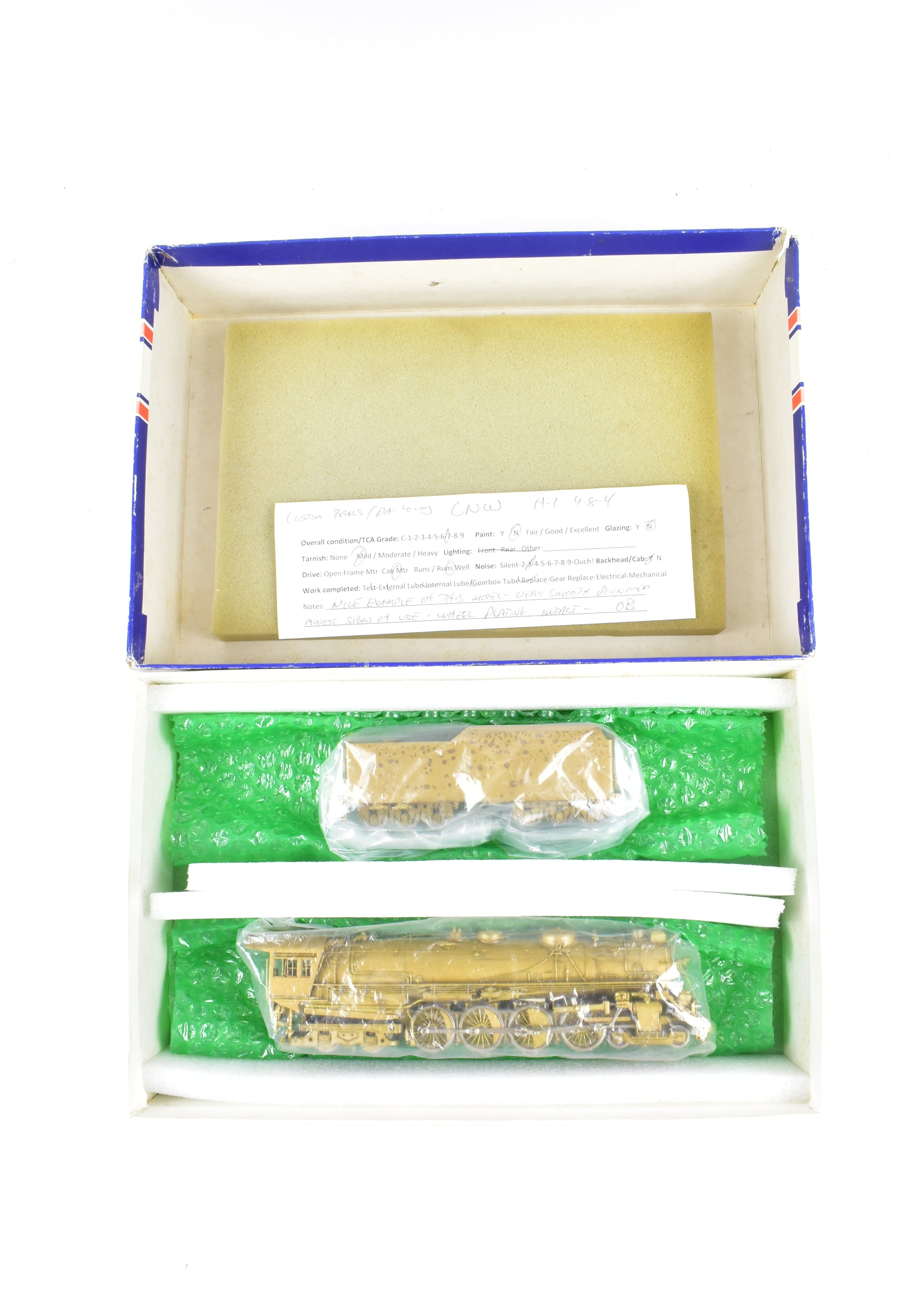 HO Scale Brass Model Train - Chicago & North Western Class H-1 4-8-4, Customized by NJ Custom Brass