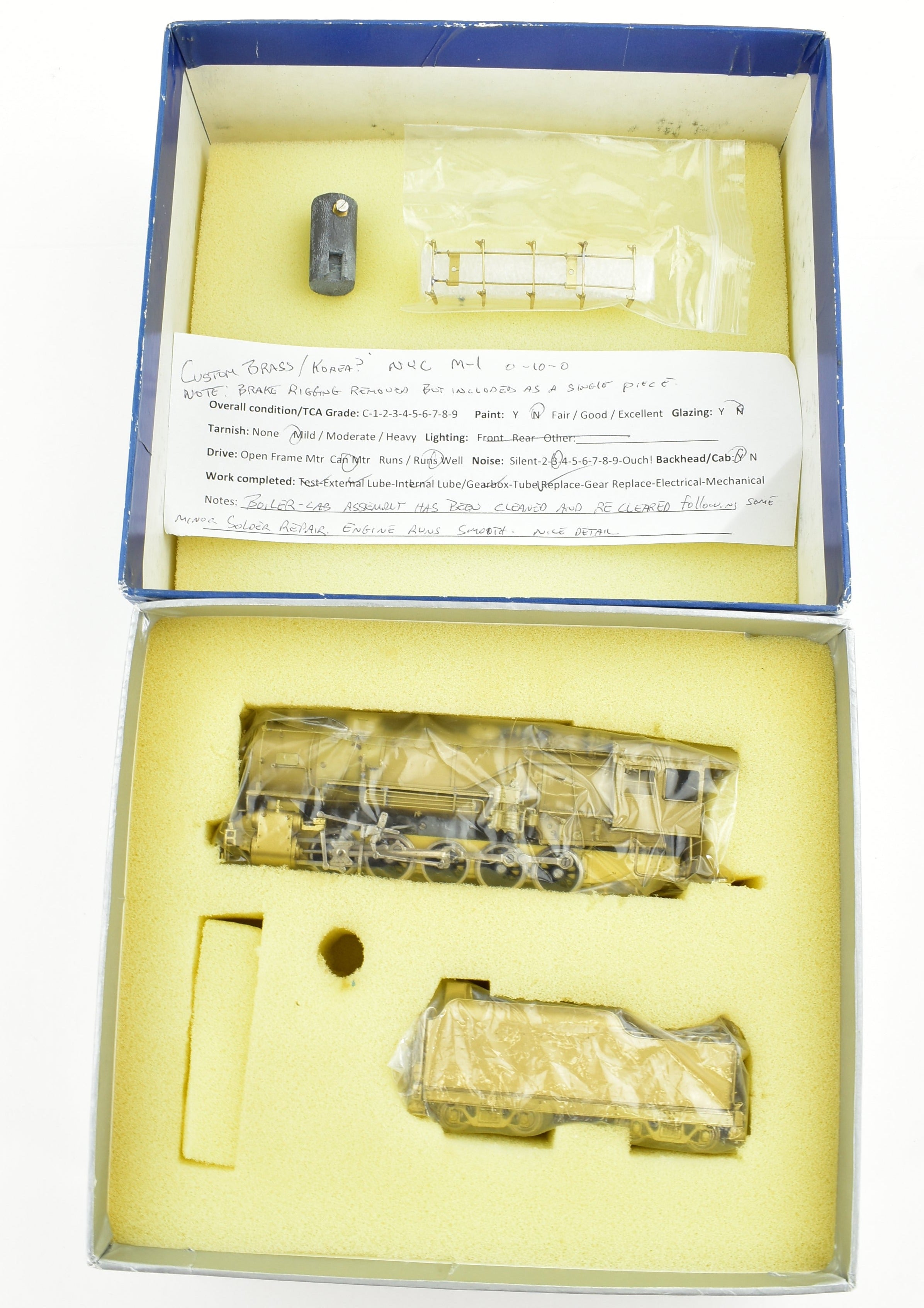High - Quality HO Scale Brass Model Train - New York Central Class M - 1 0 - 10 - 0 Switcher Custom - Built in NJ and NYC