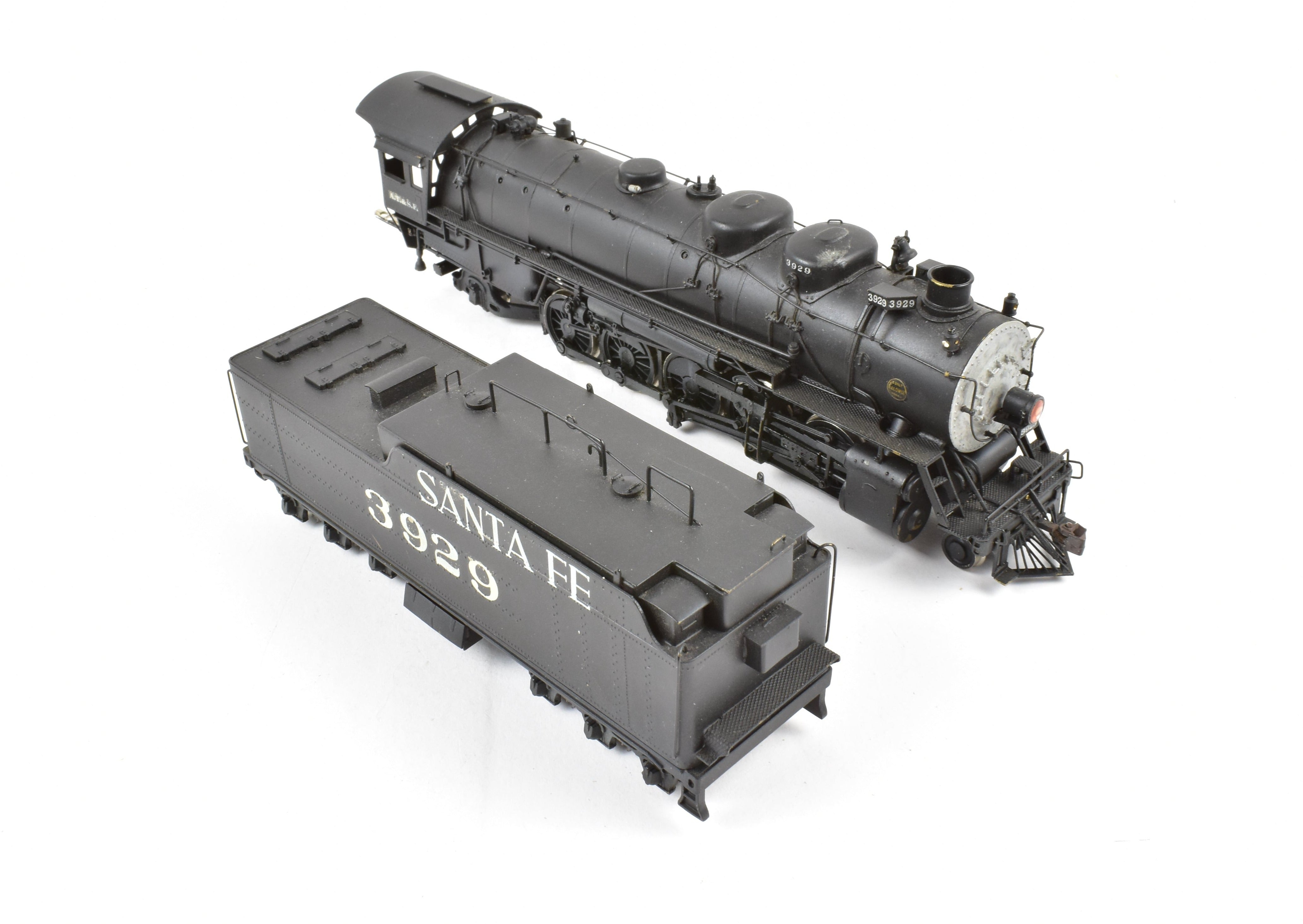 Custom Painted HO Brass PFM ATSF Santa Fe 2-10-2 3800 Class Locomotive No. 3929