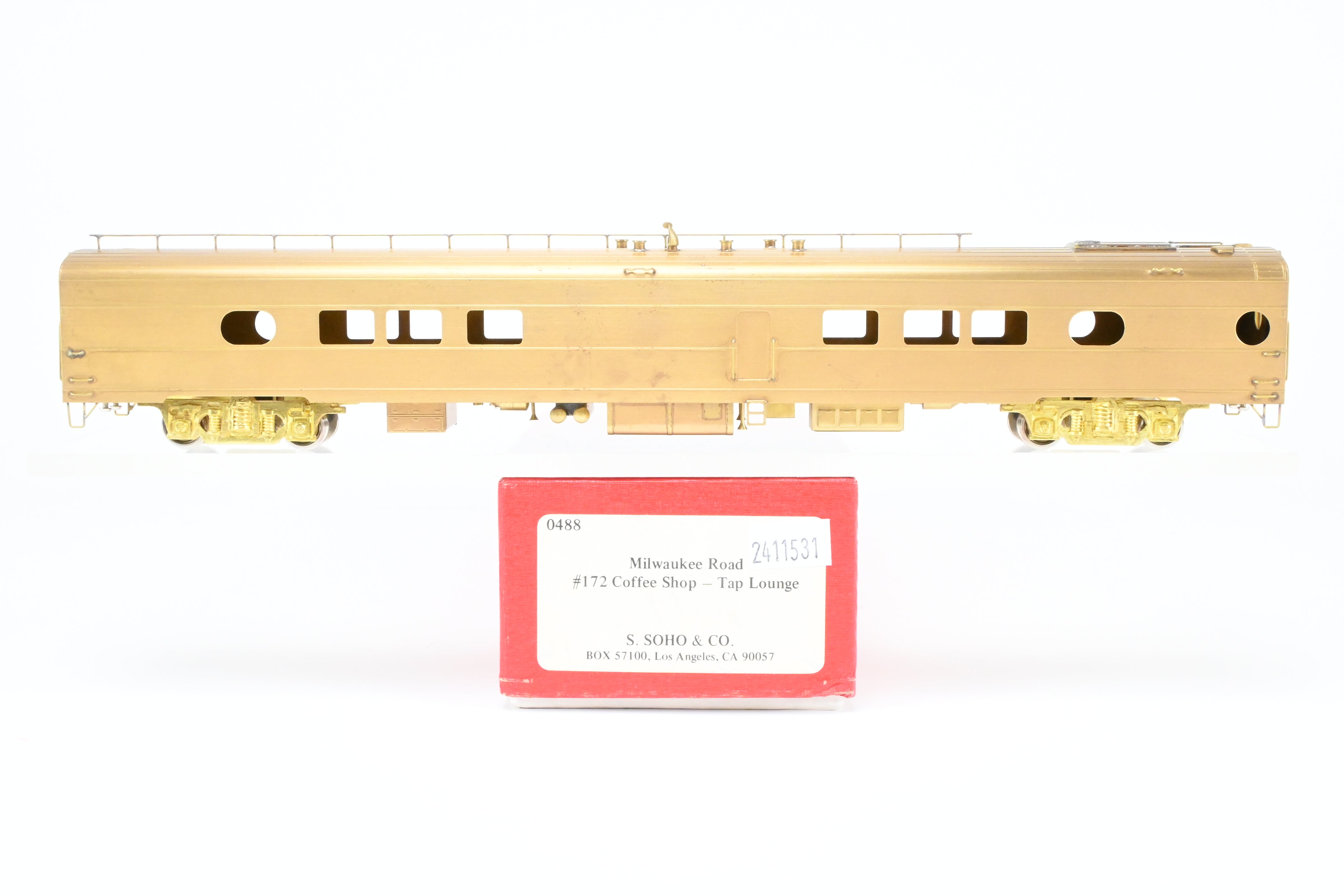 High - Quality HO Scale Brass Soho Model of Milwaukee Road #172 Coffee Shop Tap Lounge