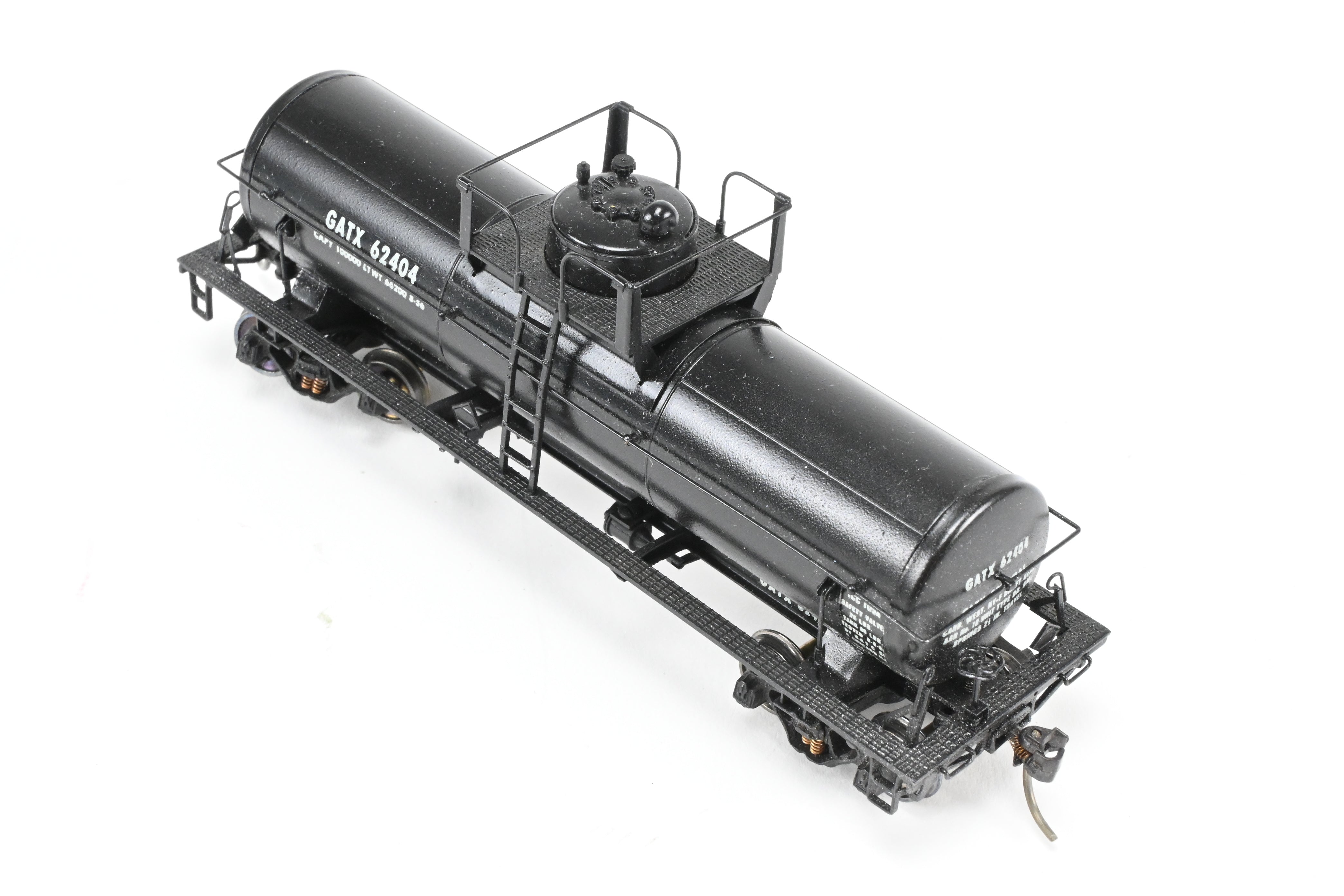 HO Scale Brass Lambert Custom Painted 10,000 Gallon Type 103 Tank Car for Various Roads, Featuring GATX - General American Tank Number 62404