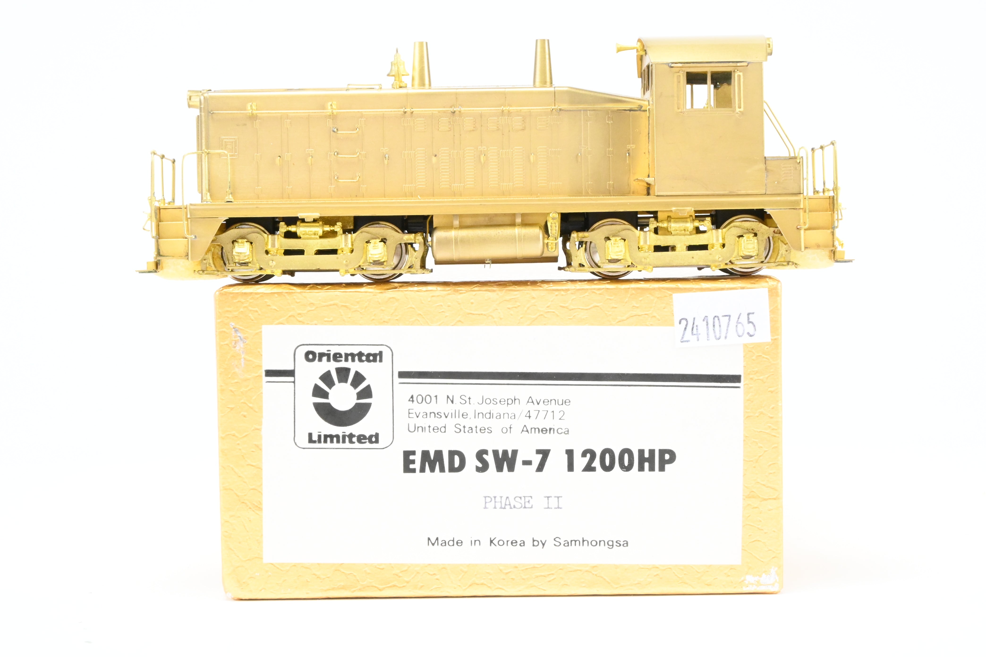 HO Scale Brass Model Train - Oriental Limited's Various Roads EMD SW - 7 1200HP Switcher, Phase II Version