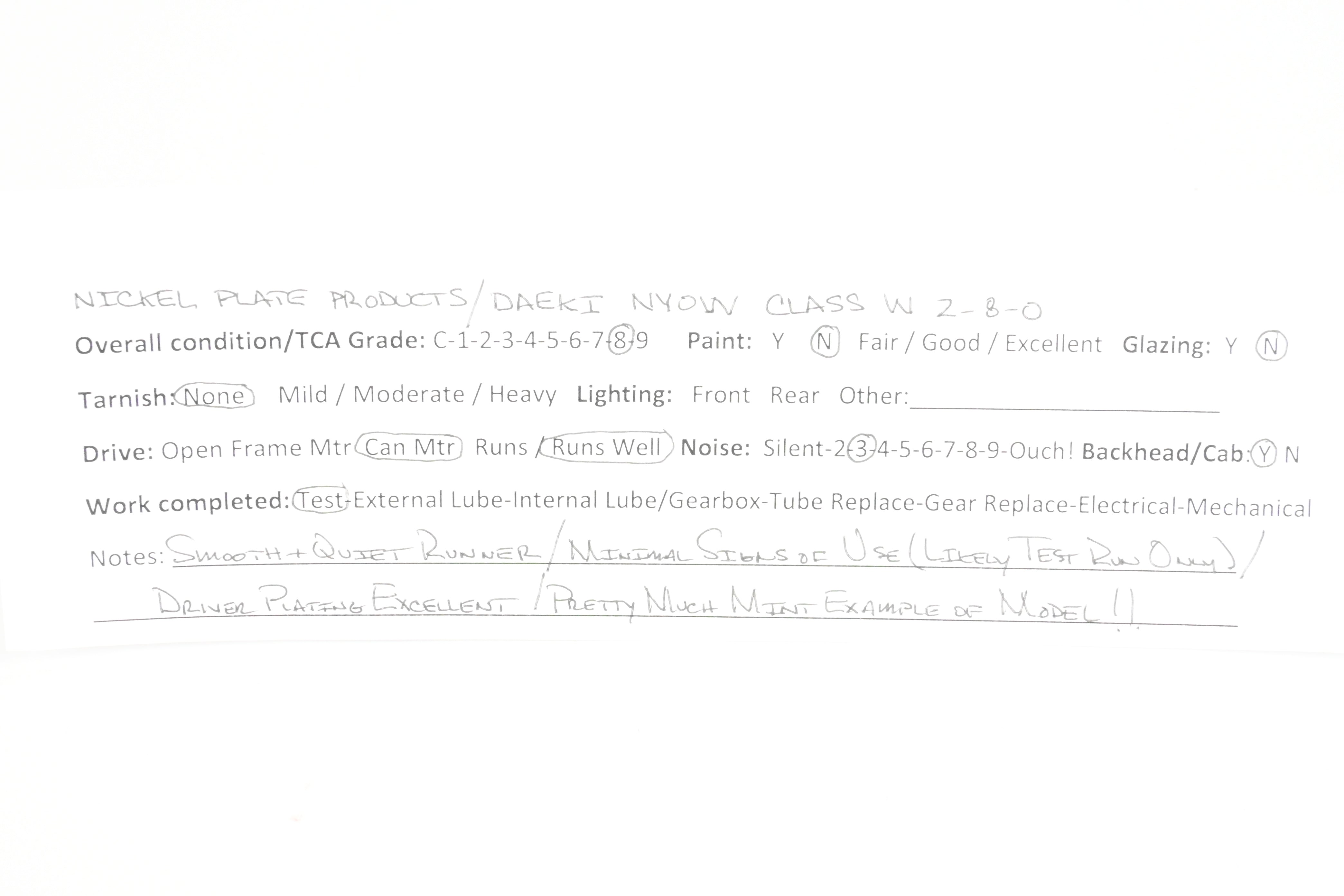 HO Brass NYO&W 2-8-0 Class W-1 Nickel Plated Locomotive with Side Air Pumps