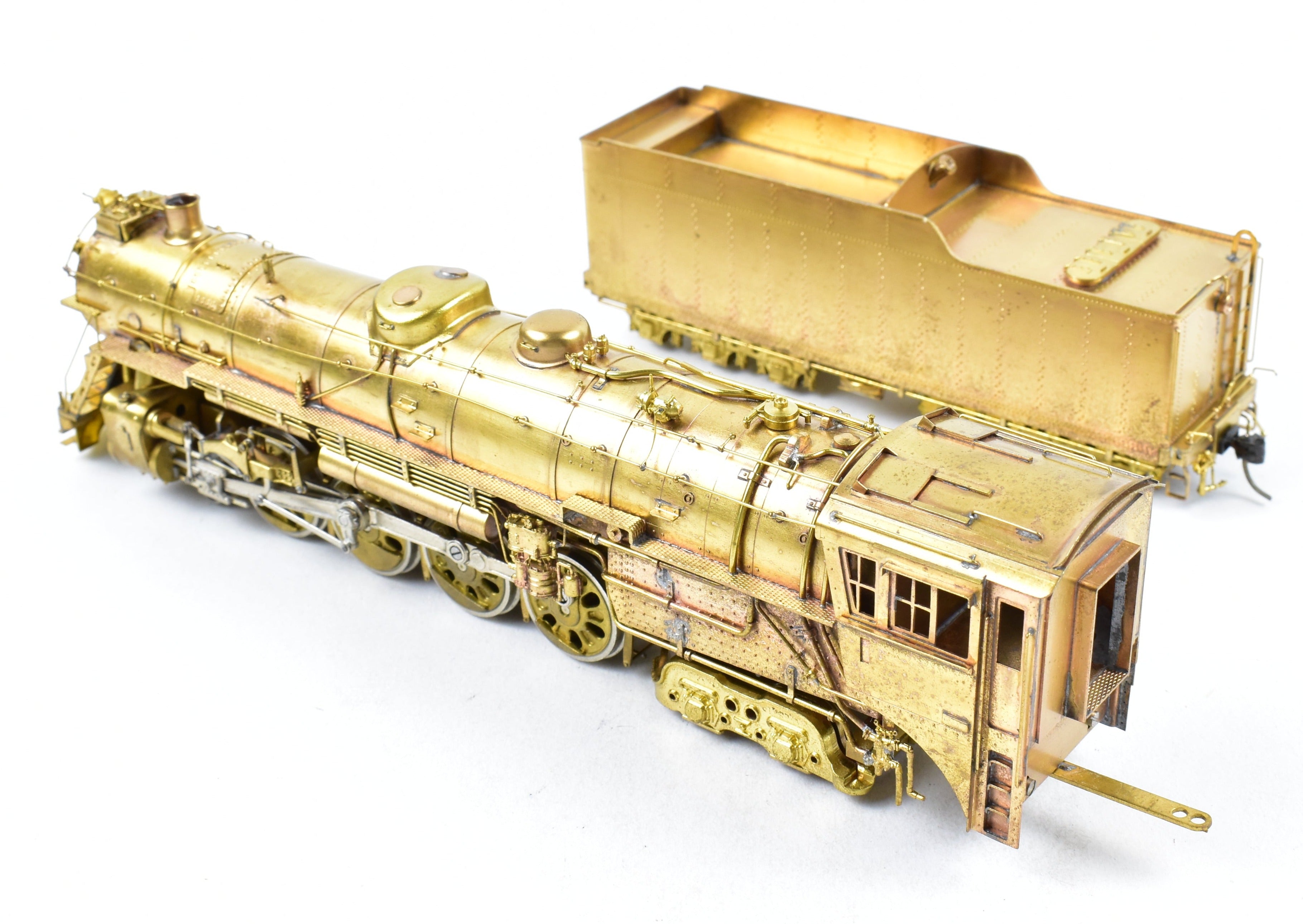 High - Quality HO Scale Brass Pacific Fast Mail (PFM) Model Train - Toby CB&Q - Burlington Route 4 - 8 - 4 Class O - 5, 1963 Run Crown Edition
