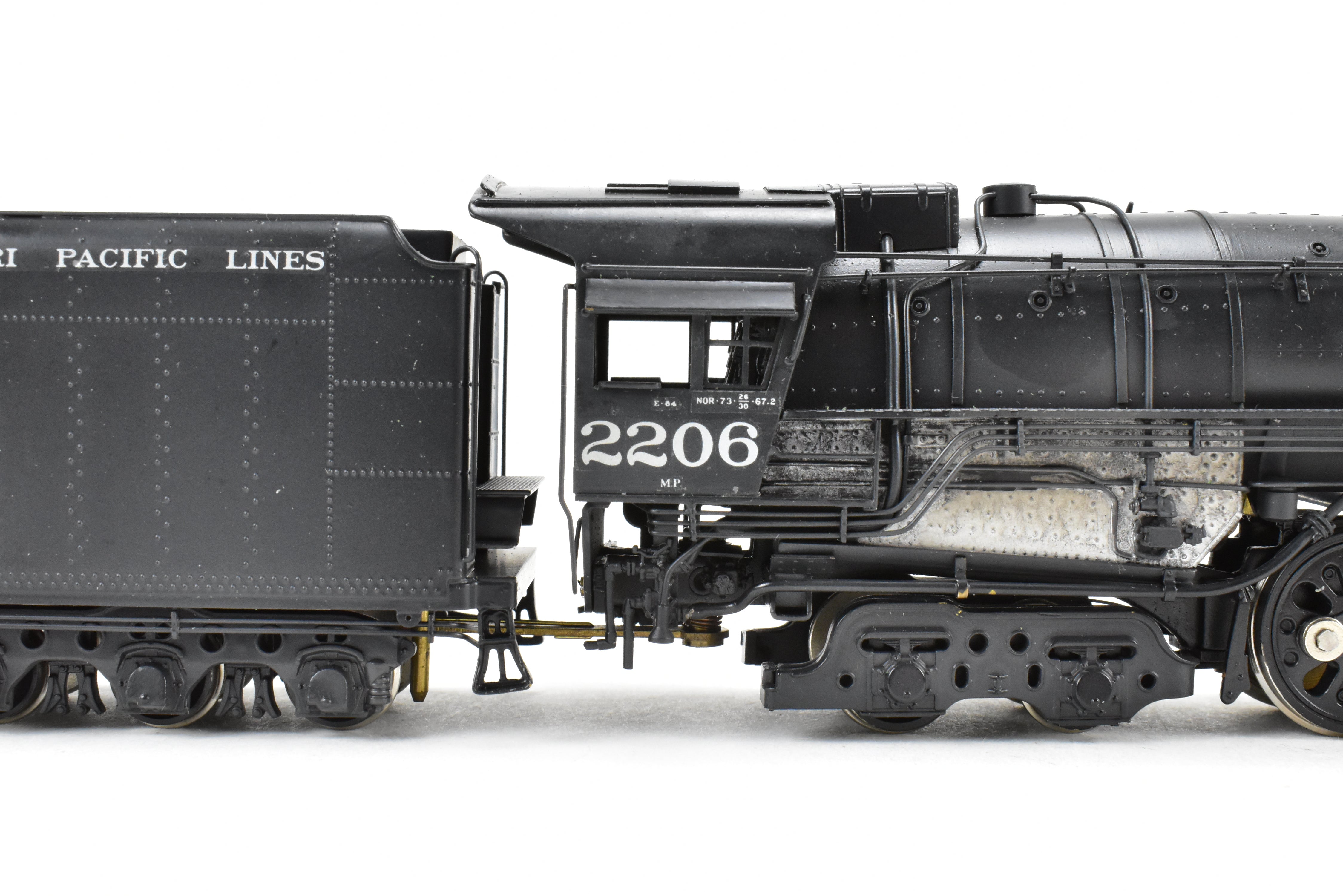 HO Brass PFM - Fujiyama Missouri Pacific 4-8-4 2200 Class #2206 Custom Painted by Joe G. Collias
