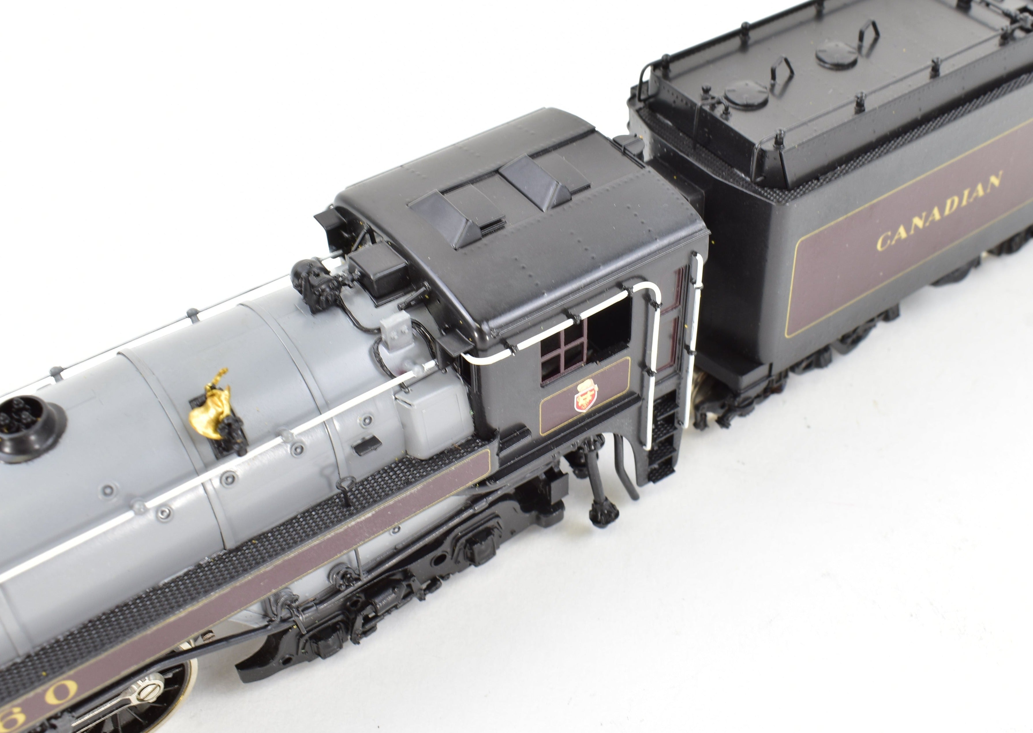 High - Quality HO Scale Brass PFM - Tenshodo Canadian Pacific Railway 4 - 6 - 4 Class H - 1e #2860 Royal Hudson Model Locomotive for Railway Enthusiasts