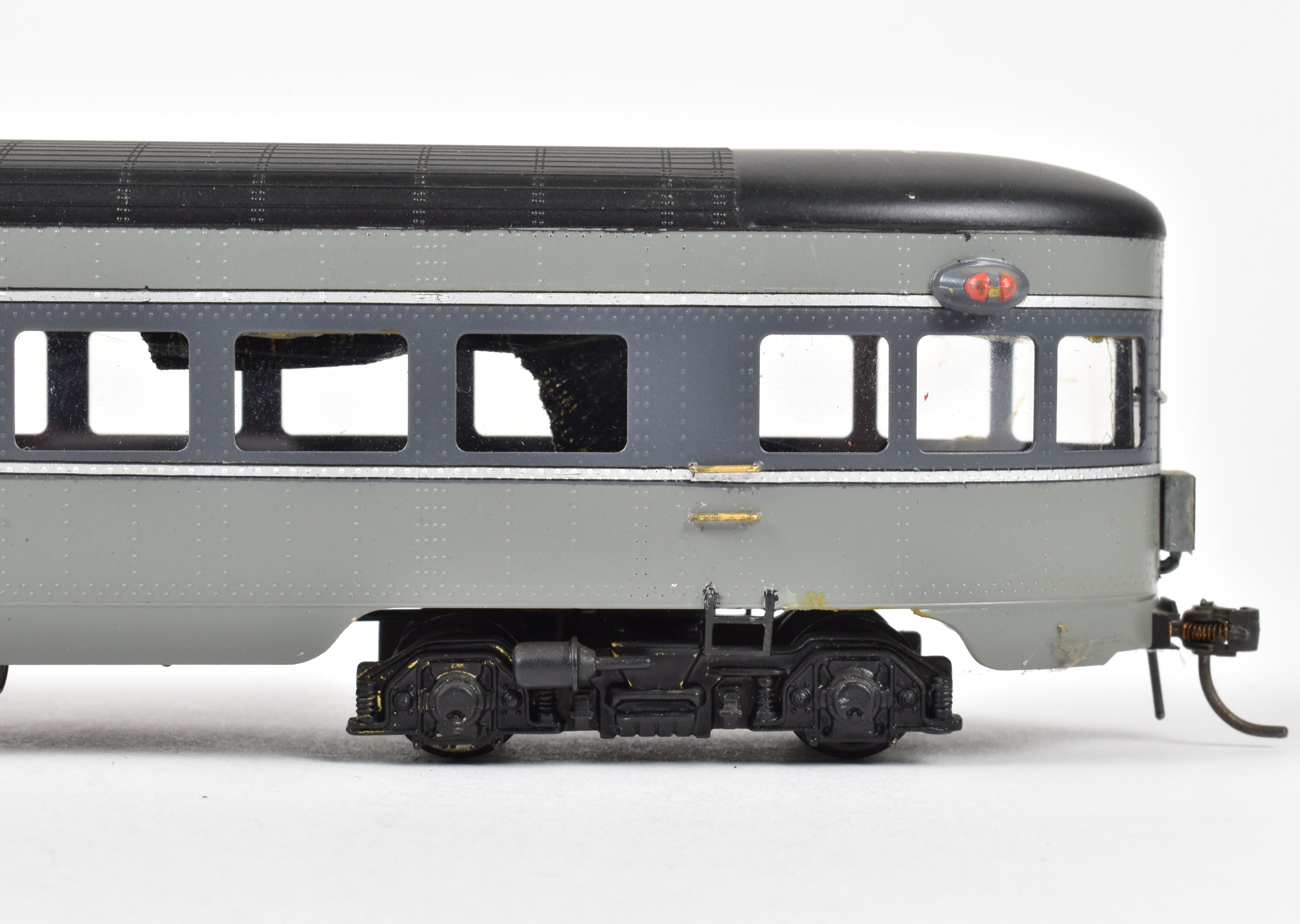 HO Scale Brass Model Train Set - Oriental Limited SP/UP/C&NW UP Union Pacific The Forty Niner 8-Car Set in Two-Tone Gray with Overland Lettering