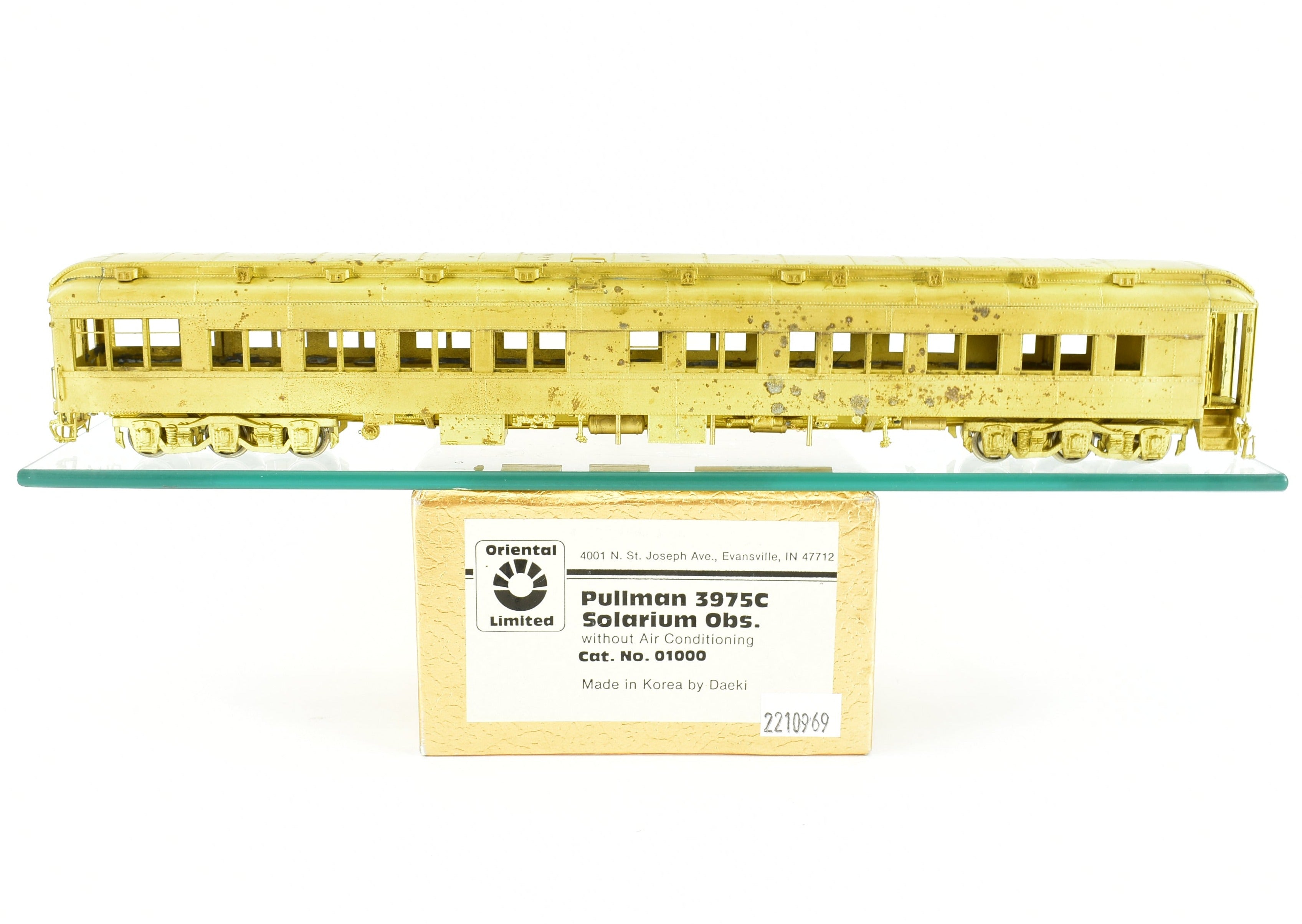 HO Scale Brass Oriental Limited Pullman Heavyweight Solarium Observation Car Plan 3975c
