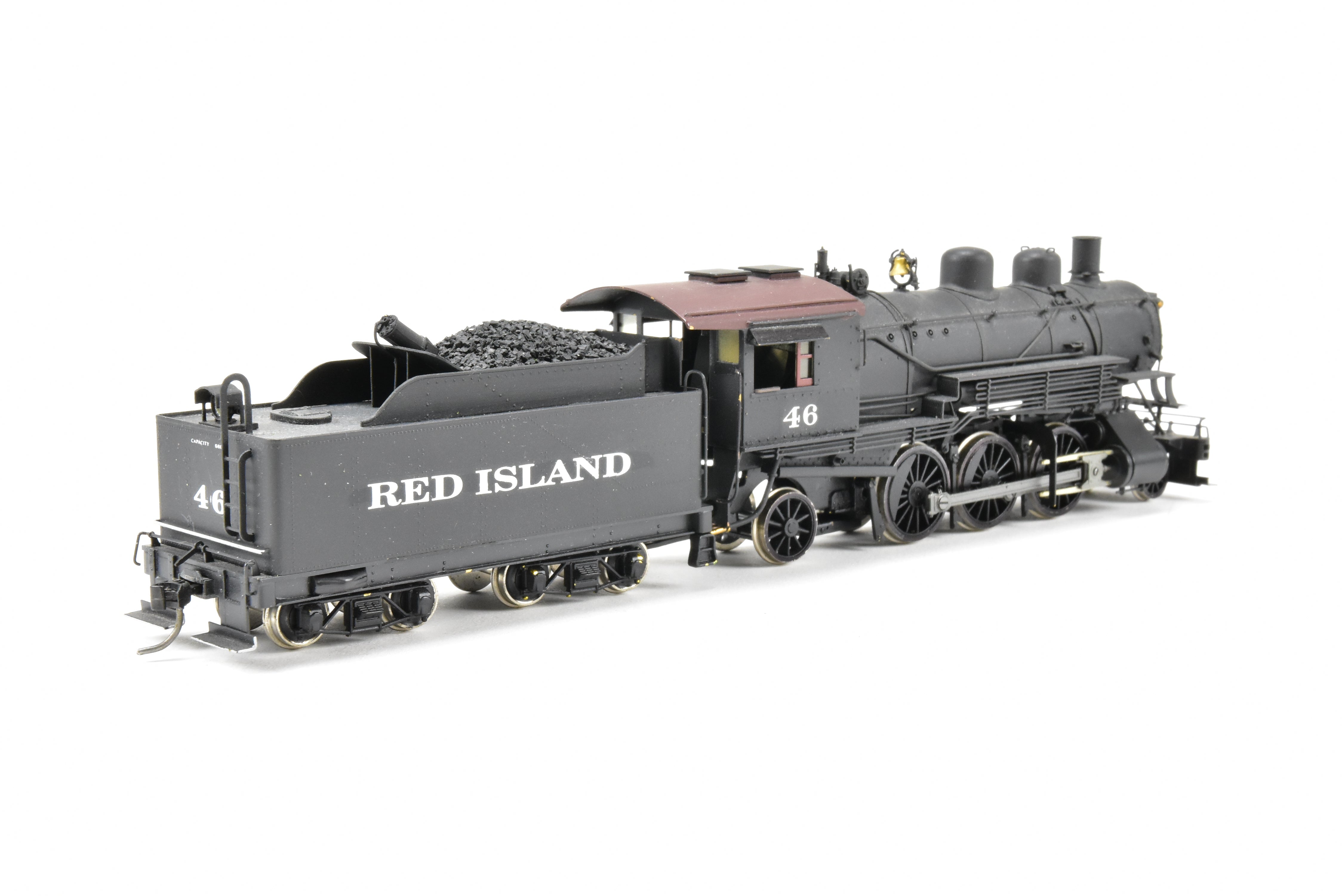 HO Scale Brass PFM - Fujiyama Northern Pacific 2-6-2 Class T-1 Prairie Model Train with Custom 'Red Island 46' Painting