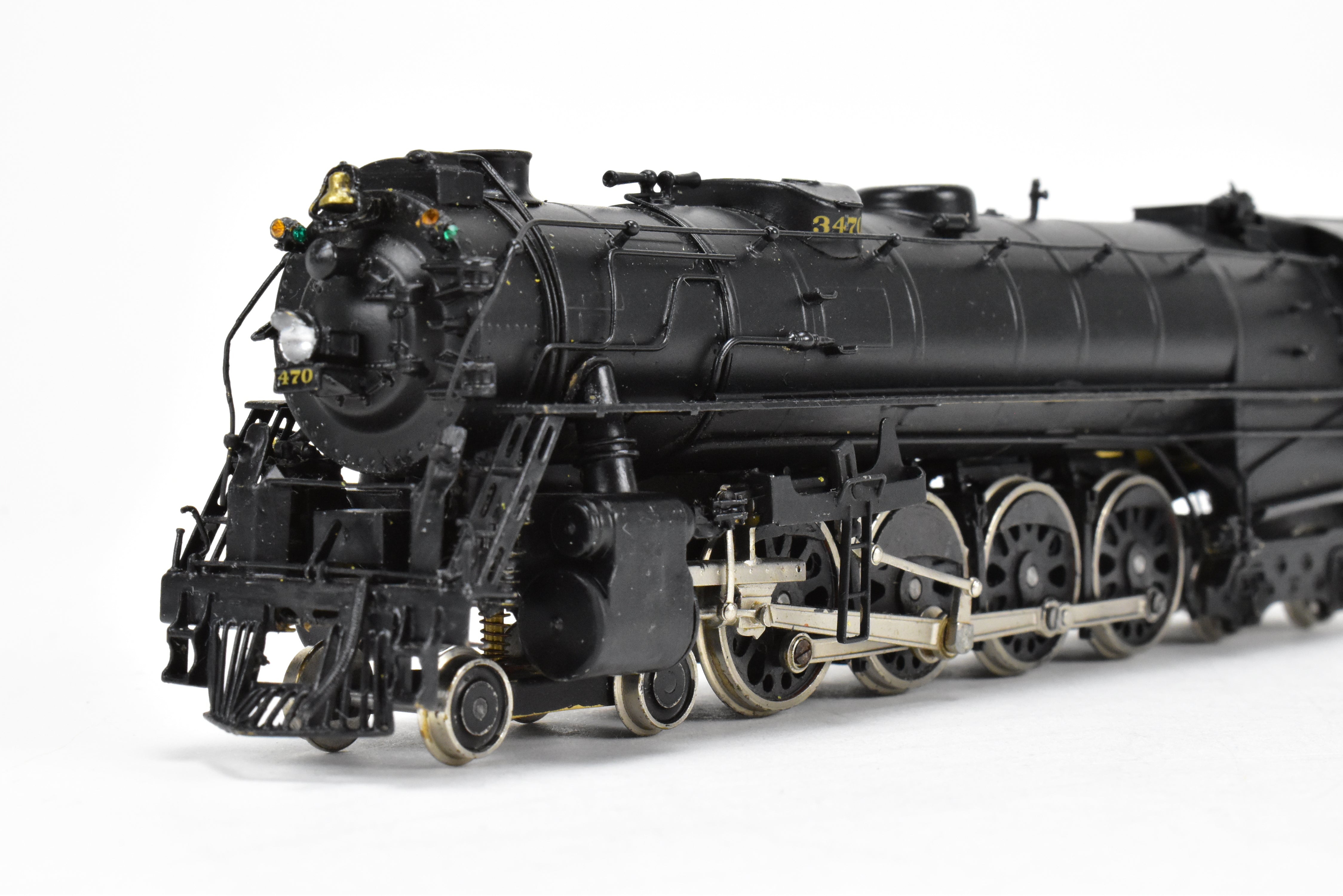 HO Scale Brass Nickel - Plated Model Train: DL&W - Lackawanna Class Q - 4a 4 - 8 - 4 Modern Pocono, Representing Norfolk & Western #3470