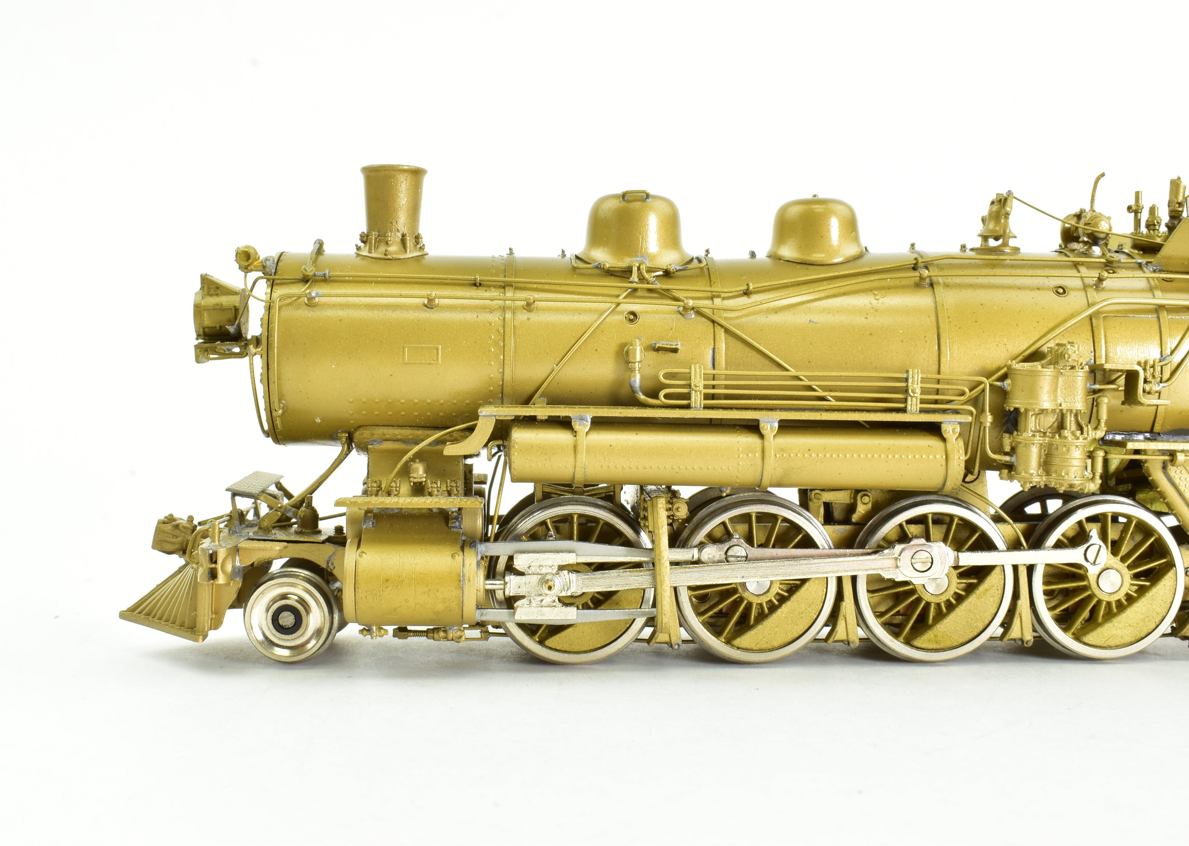 HO Scale Brass PFM - SKI Model Train: Northern Pacific Class W 2-8-2 Steam Locomotive with Wooden Pilot, Special Northern Pacific Version