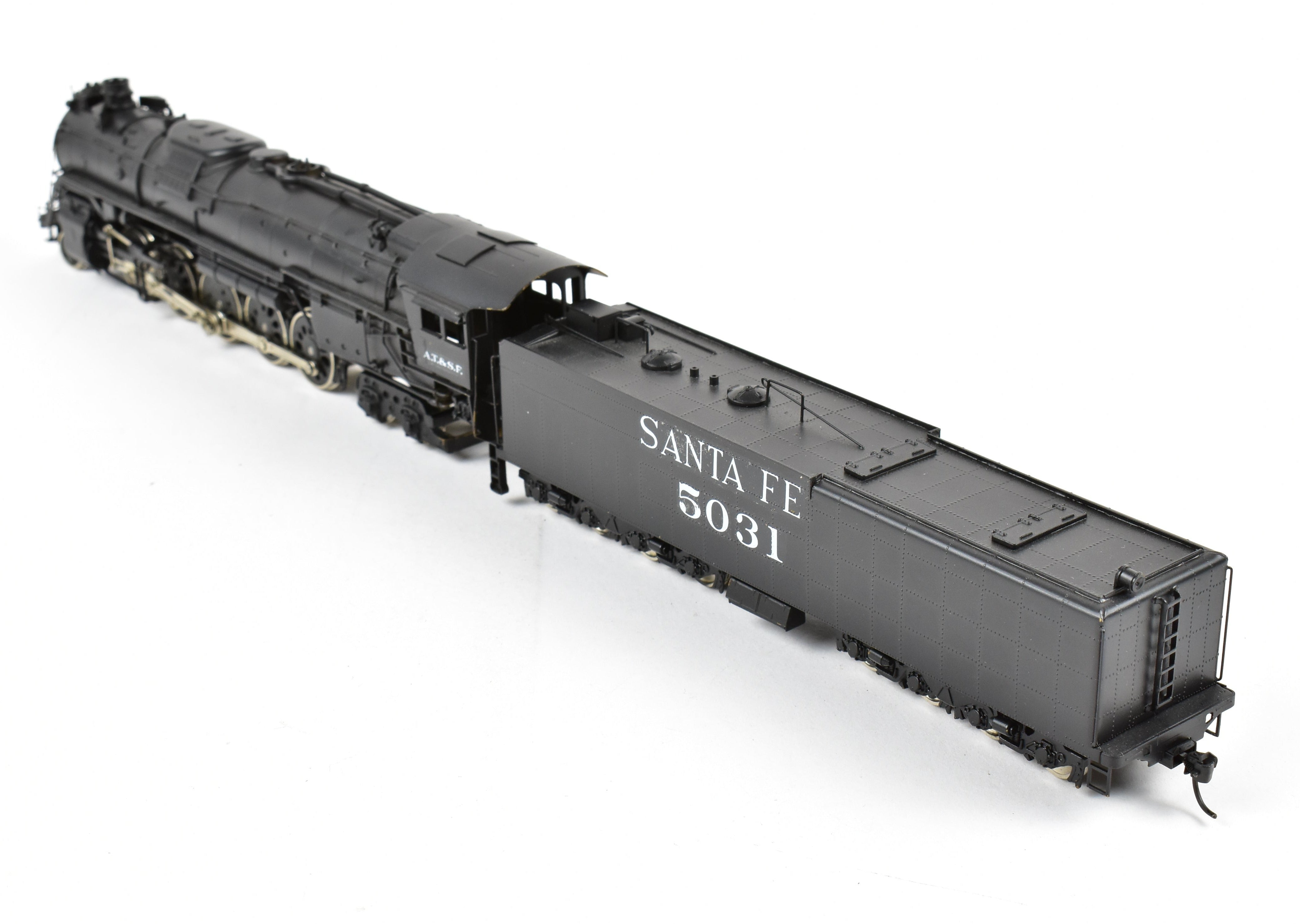 Custom Painted HO Brass PFM - United ATSF - Santa Fe 2-10-4 Locomotive #5031