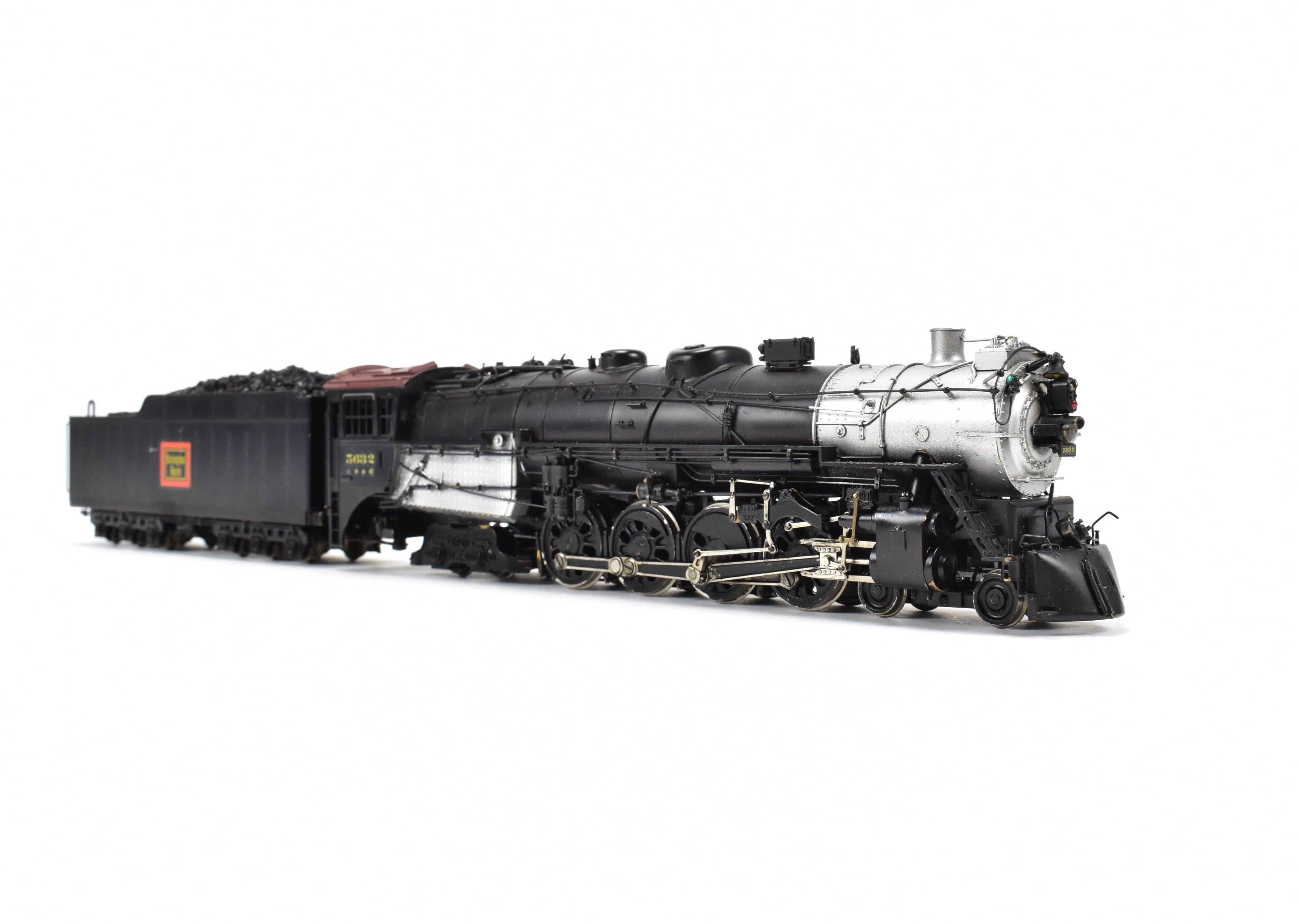 High - Quality HO Scale Brass Pacific Fast Mail Model Train - Toby CB&Q Burlington Route 4 - 8 - 4 Class O - 5, 1961 Run, Crown CP Numbered 5632