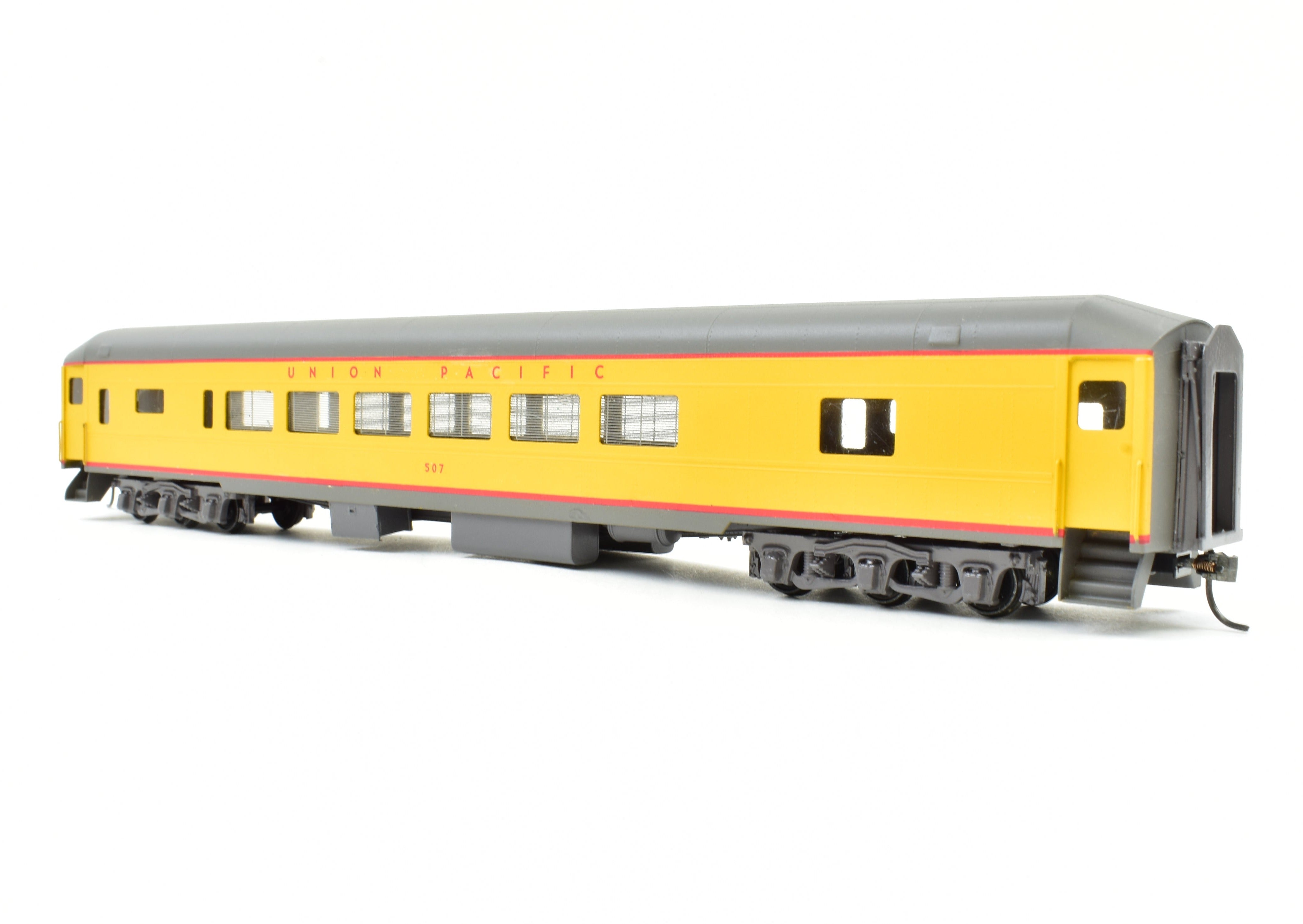 HO Scale Brass Nickel Plate Products (NPP) Union Pacific Chair Car Model No. 507 with Custom Professional Painting