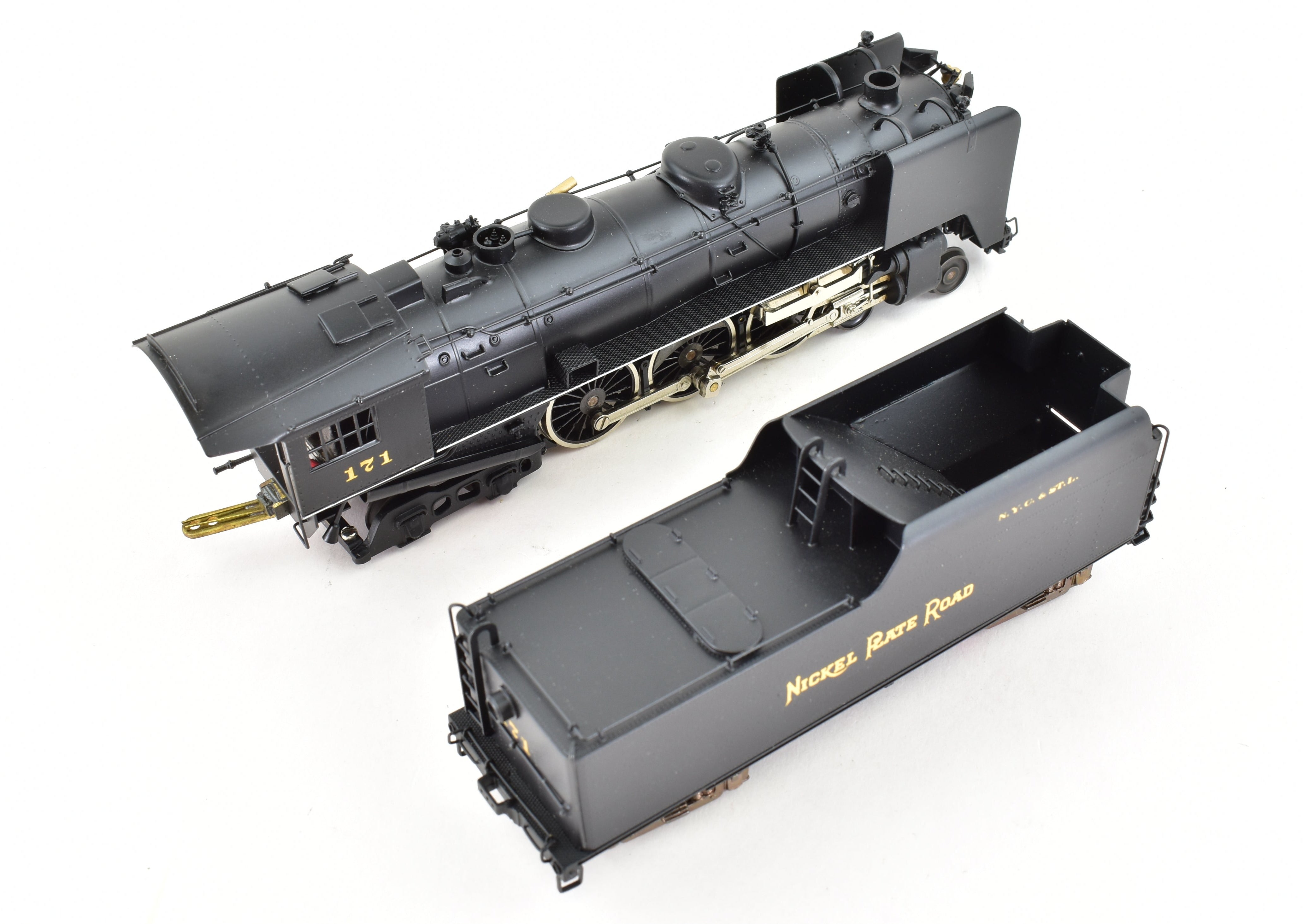 HO Scale Brass NPP Nickel - Plated NKP Class L - 1a 4 - 6 - 4 Pro - Painted Smoke Lifters Model