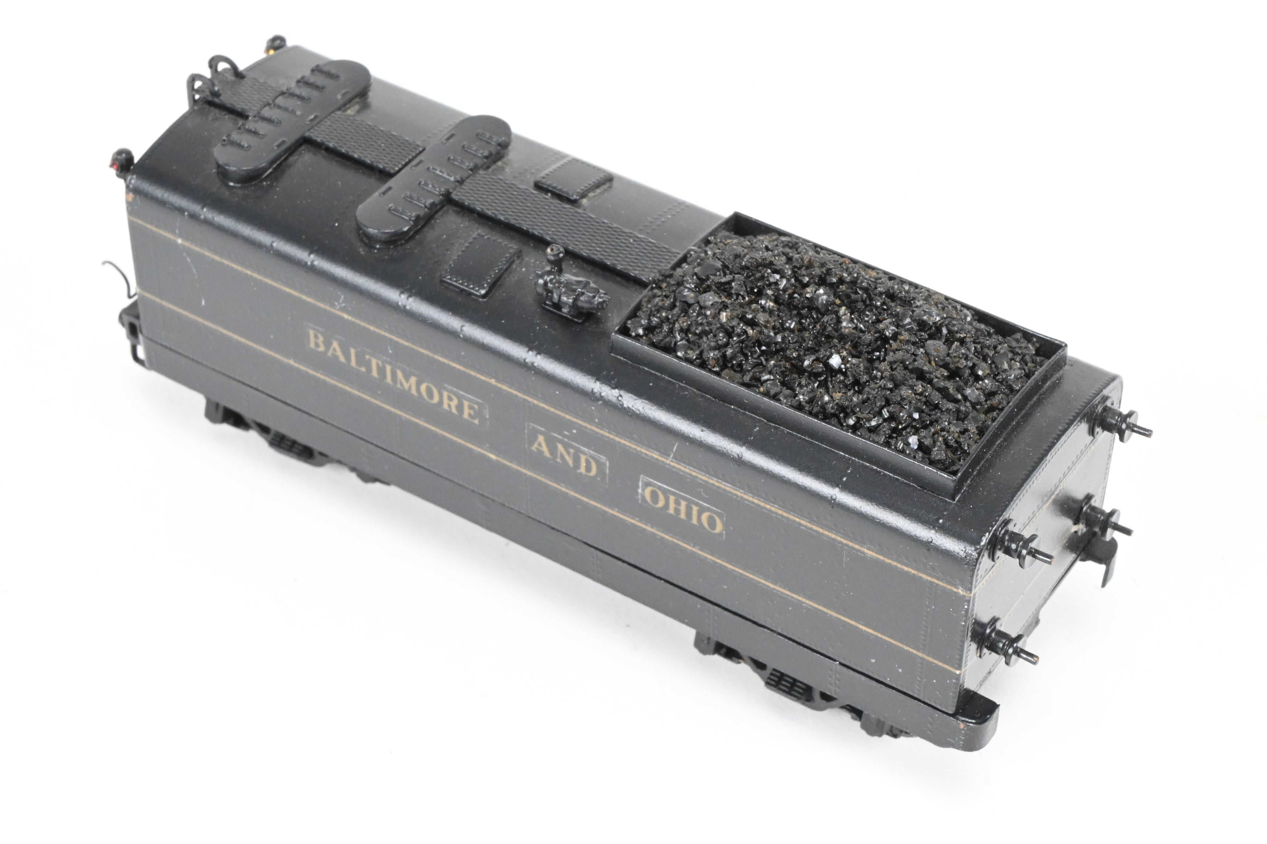 HO Scale Custom Painted Brass Tender for B&O - Baltimore & Ohio Class V-2 “Lord Baltimore” 4-6-4 Locomotive, No Box Included