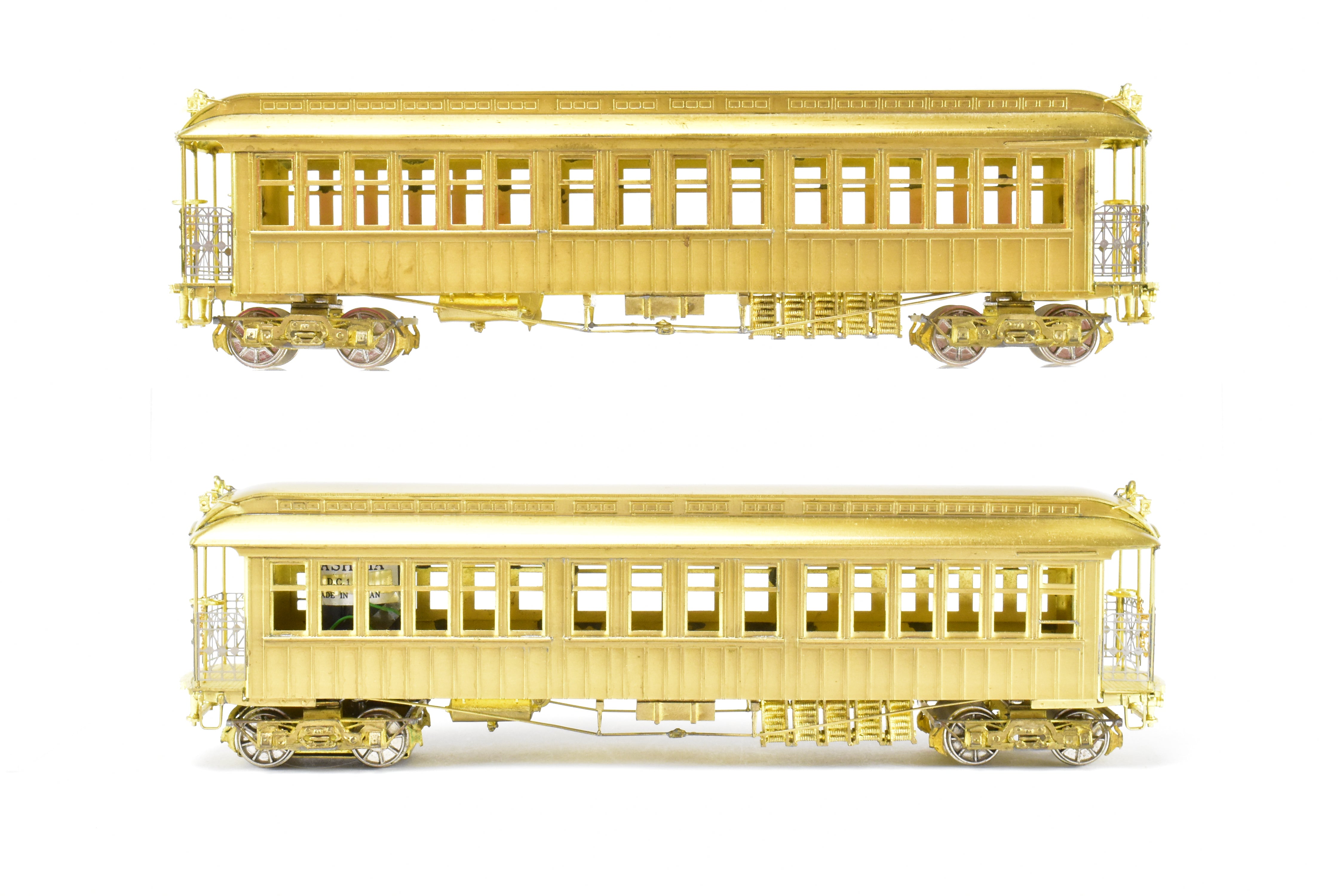 HO Scale Brass Model Train Set by MTS Imports - Manhattan Elevated Railway and Chicago & South Side Rapid Transit Elevated 2 Car Set