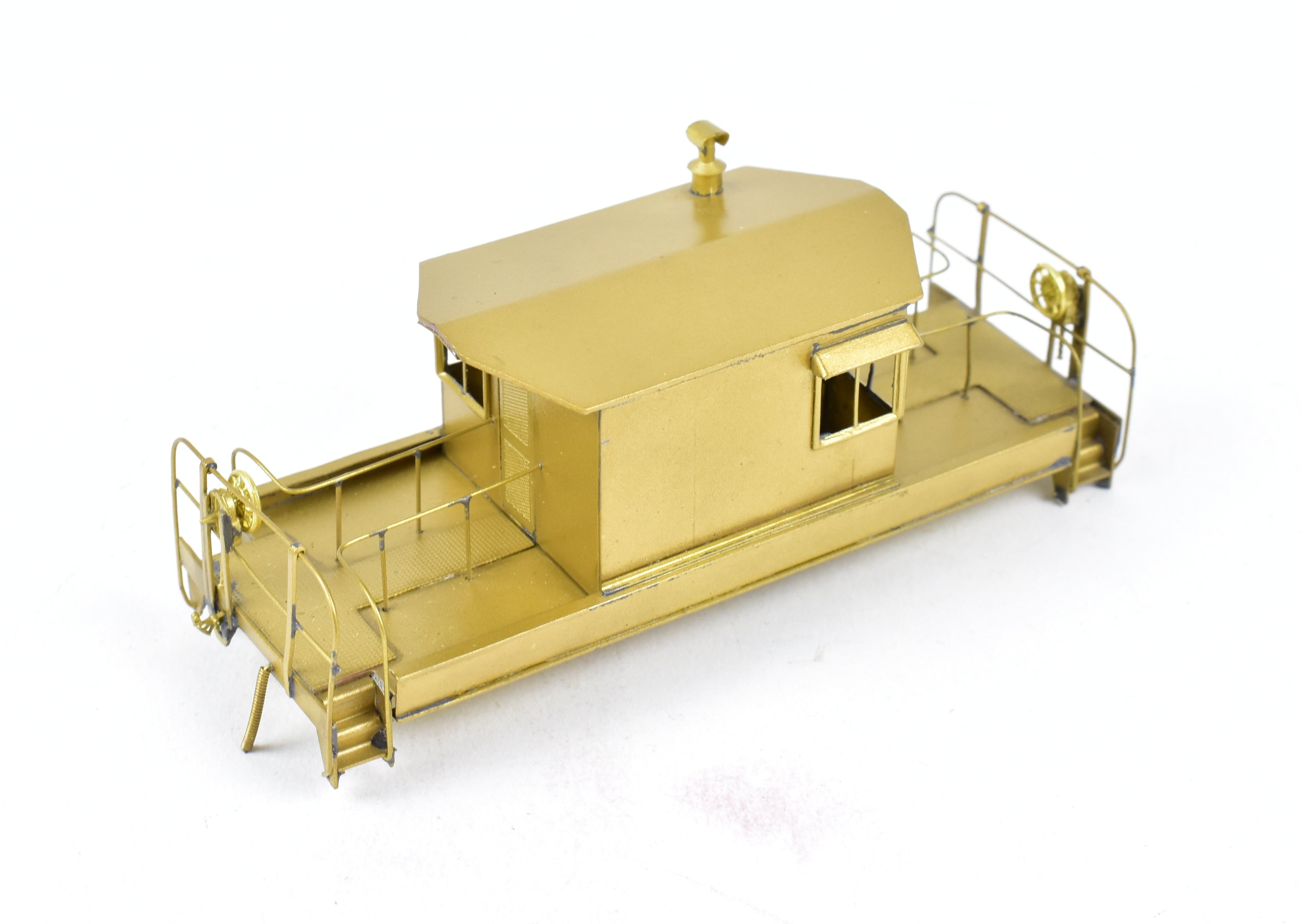 HO Scale Brass Norfolk & Western Transfer Car with Trucks, NJ Custom Brass Model