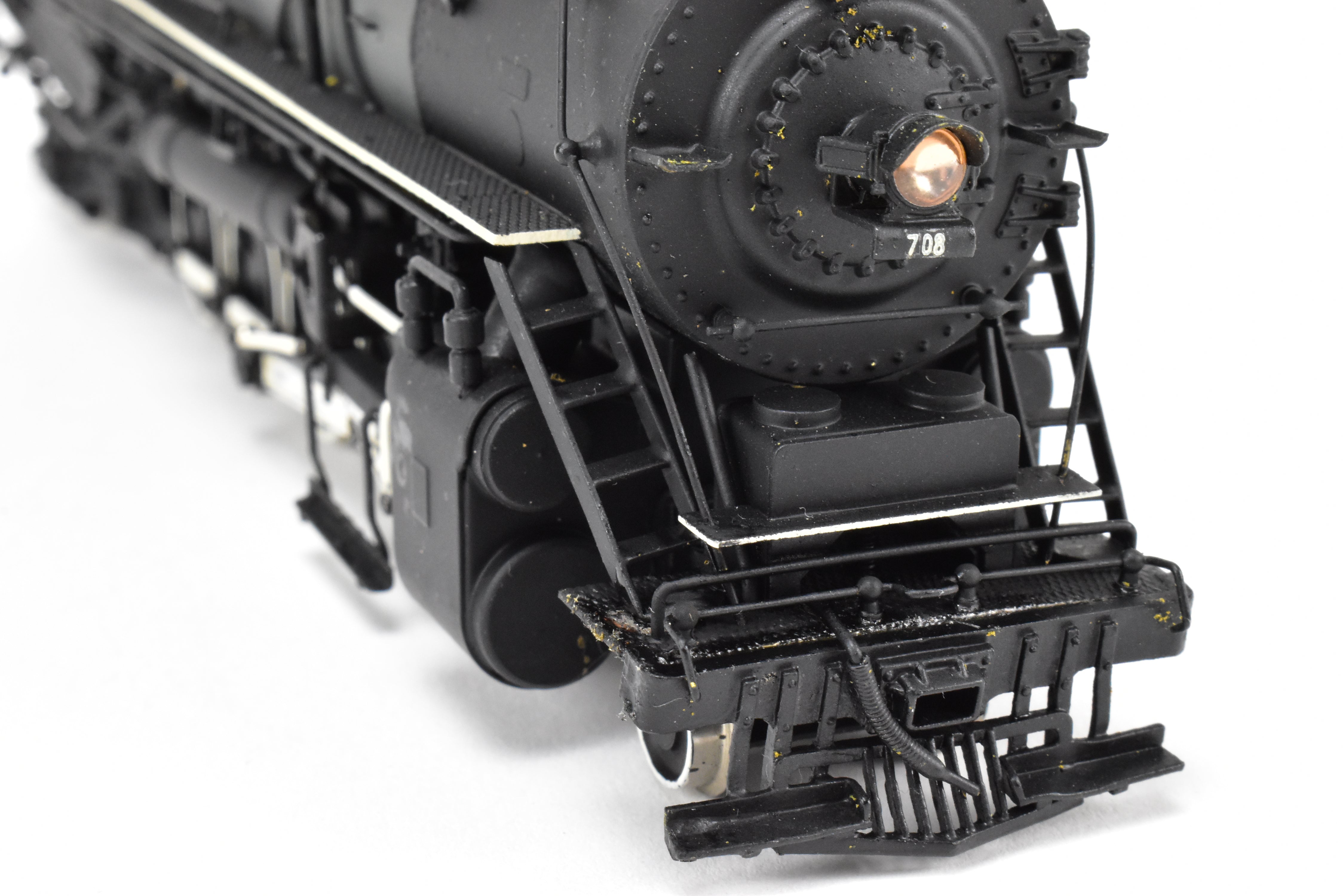 HO Brass Nickel - Plated DM&IR E - 4 Class 2 - 10 - 4 Texas Type Custom Painted Locomotive No. 708