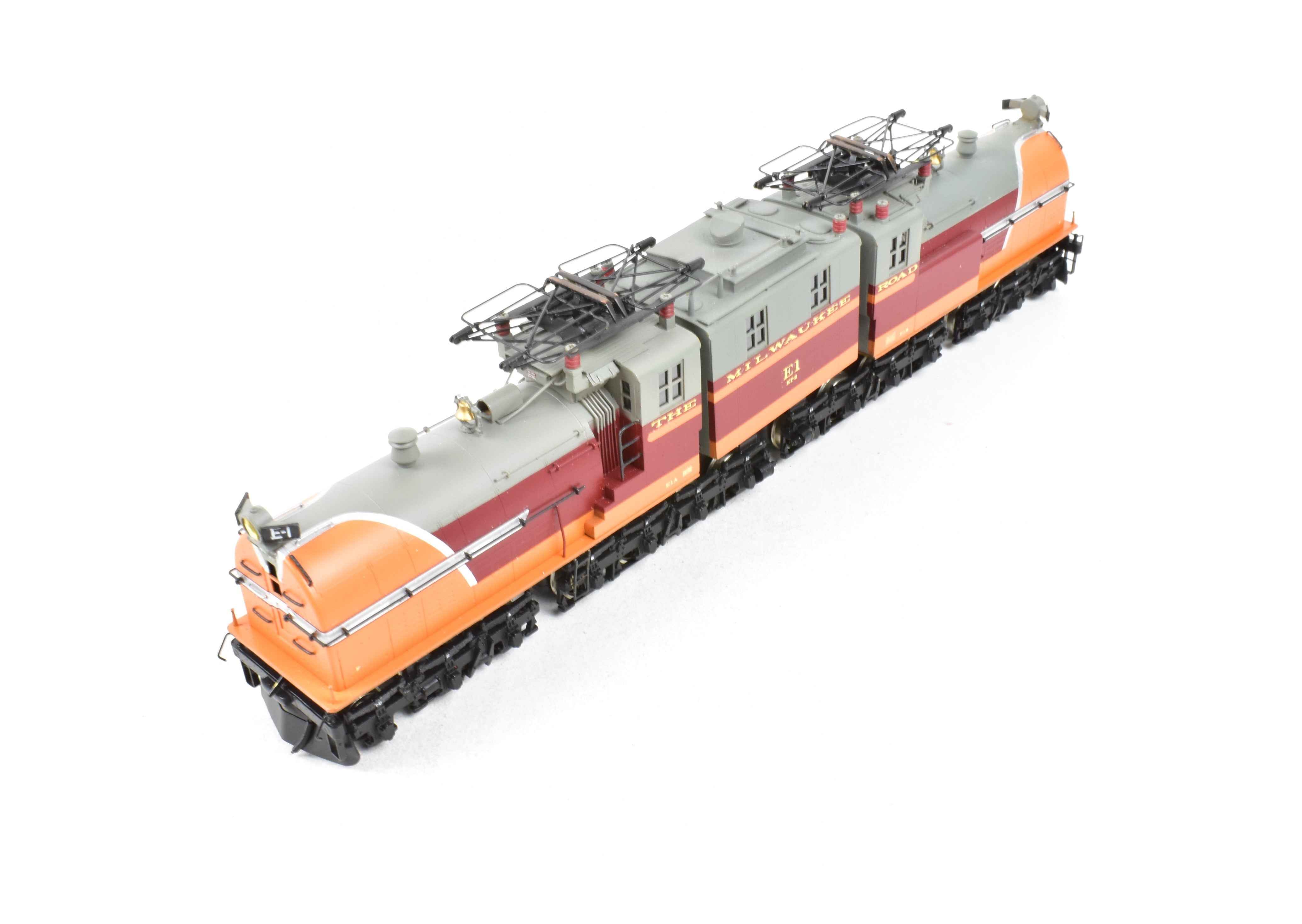 High - Quality HO Scale Custom Brass Milwaukee Road EP - 2 BI - Polar Gearless Electric Model Train Pro - Painted No. E1