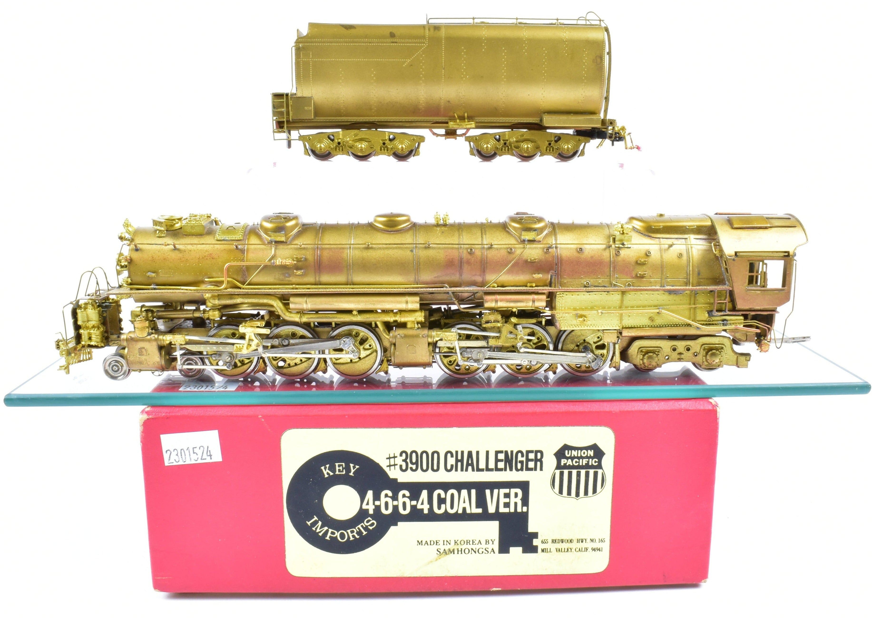 High - Quality HO Scale Brass Key Imports Union Pacific 3900 Class 4 - 6 - 6 - 4 Challenger Coal Version Model Train