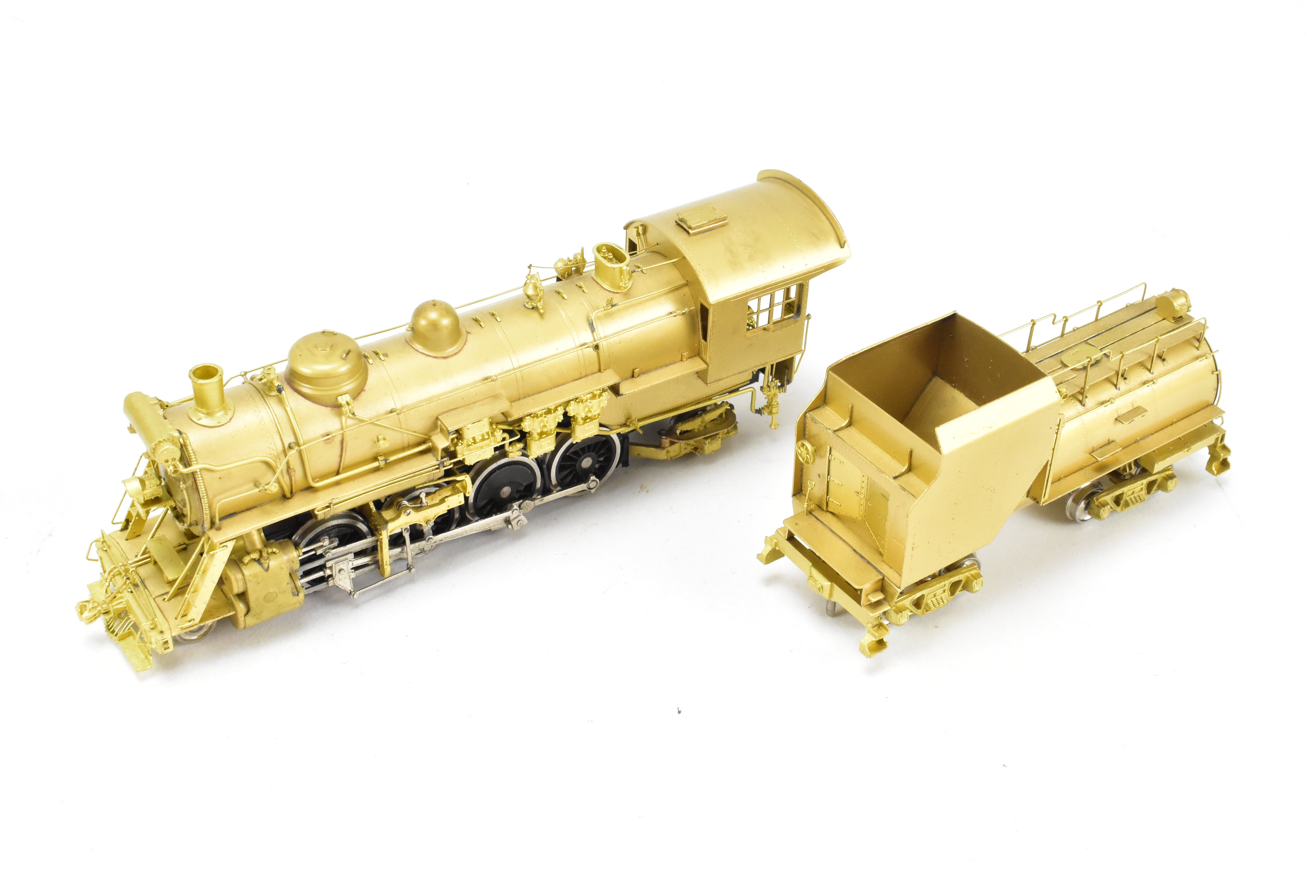 High - Quality HO Scale Brass Nickel - Plated Erie Railroad N - 1 2 - 8 - 2 Model Train by NPP - Nickel Plate Products